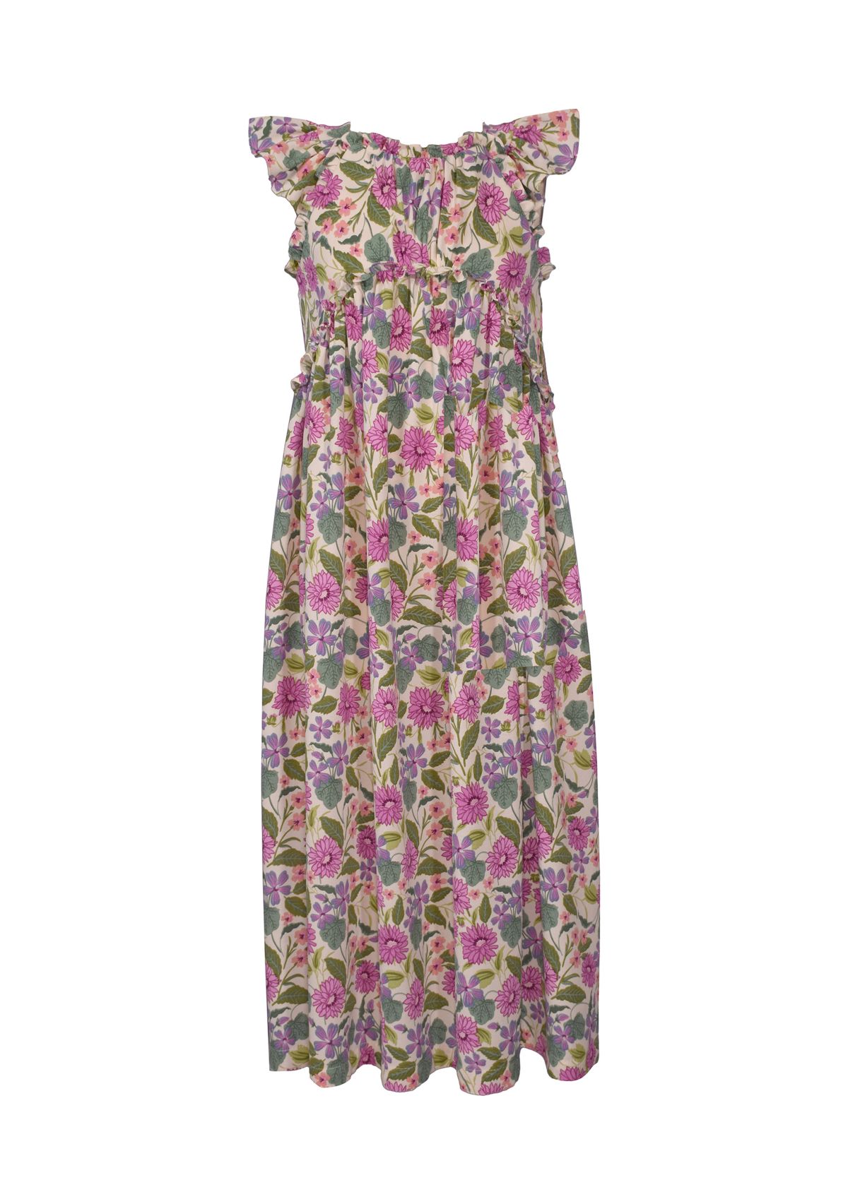 Toddler Girls Floral Printed Maxi Dress