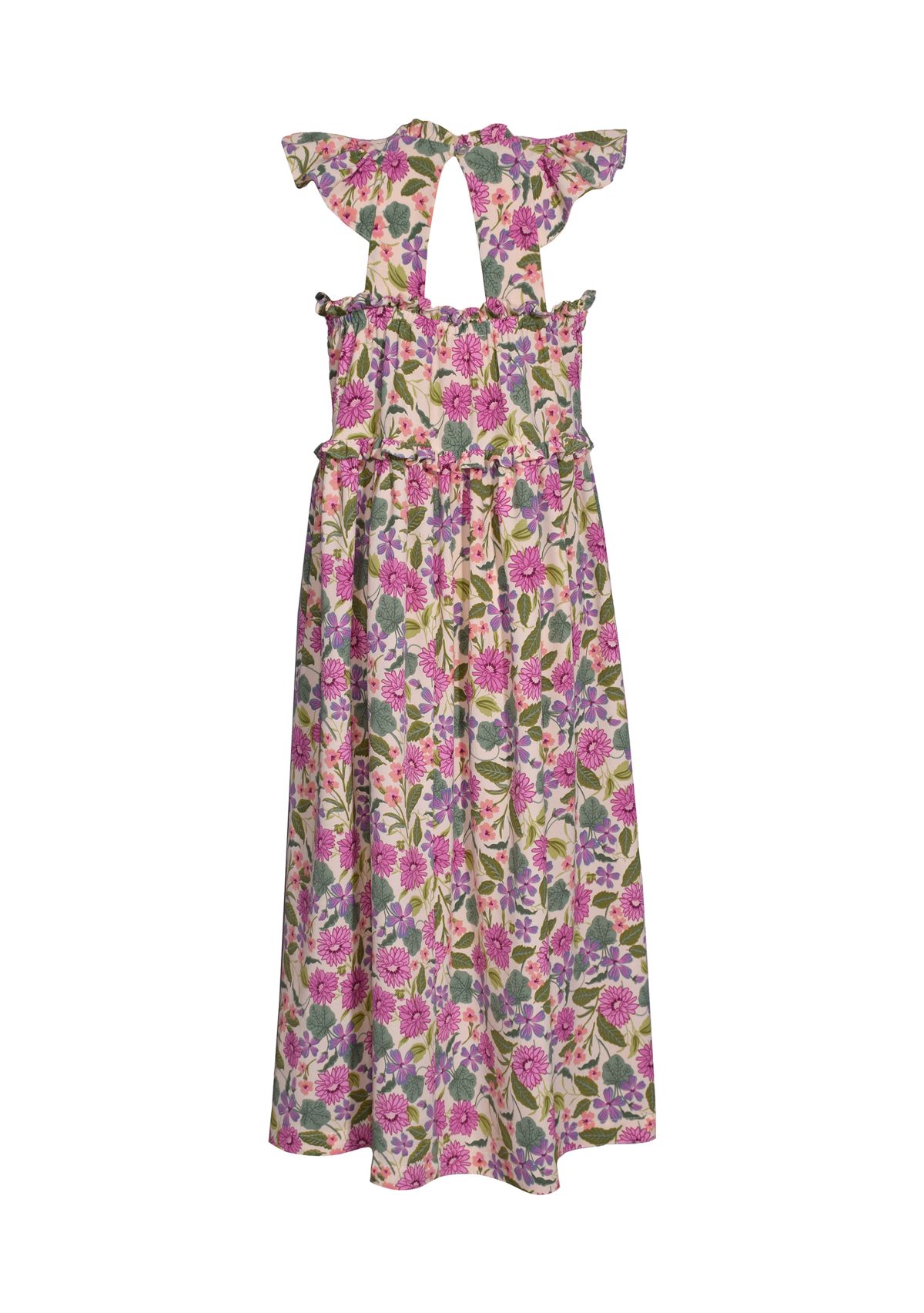 Toddler Girls Floral Printed Maxi Dress