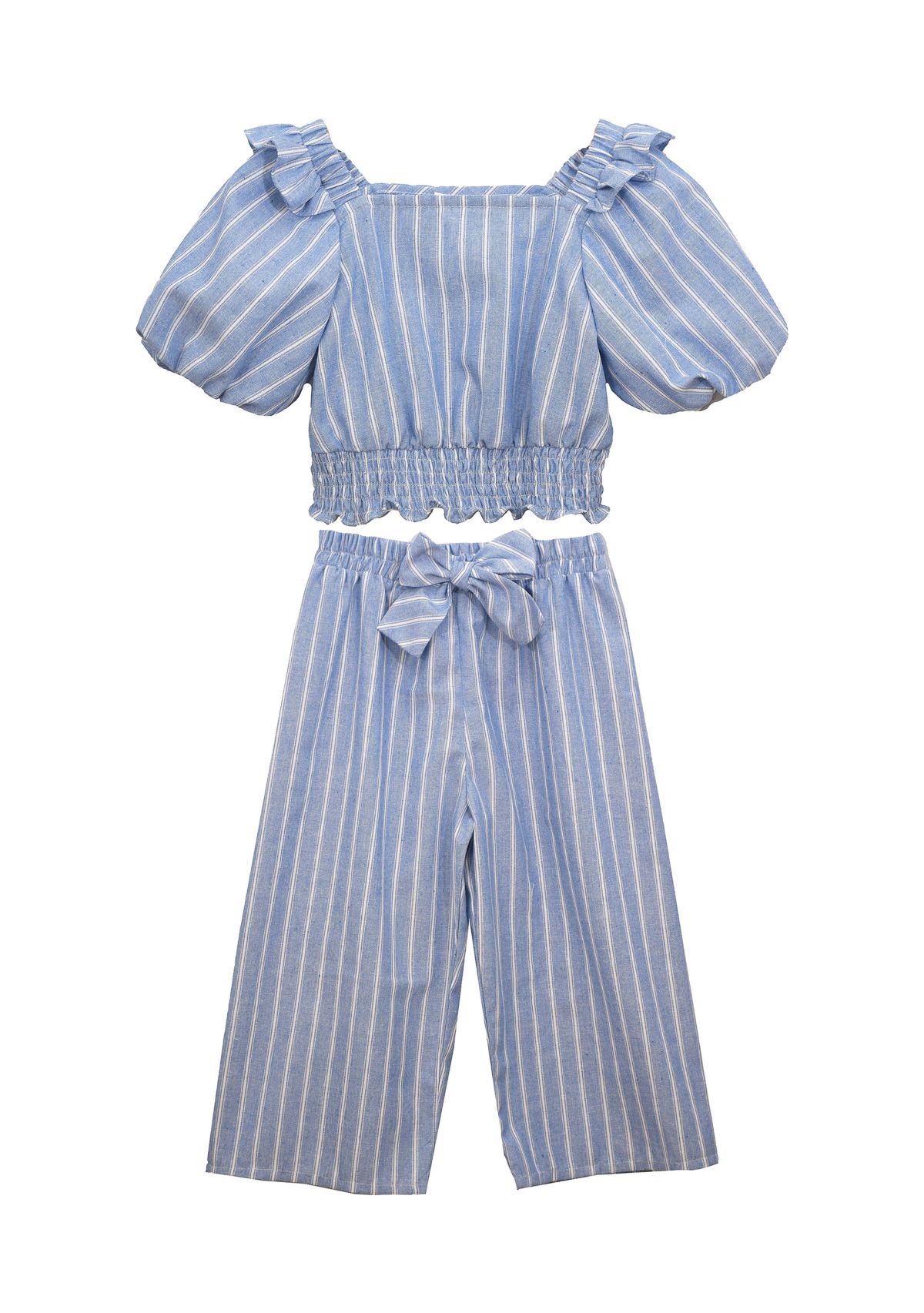 Toddler Girls Striped Jumper Set