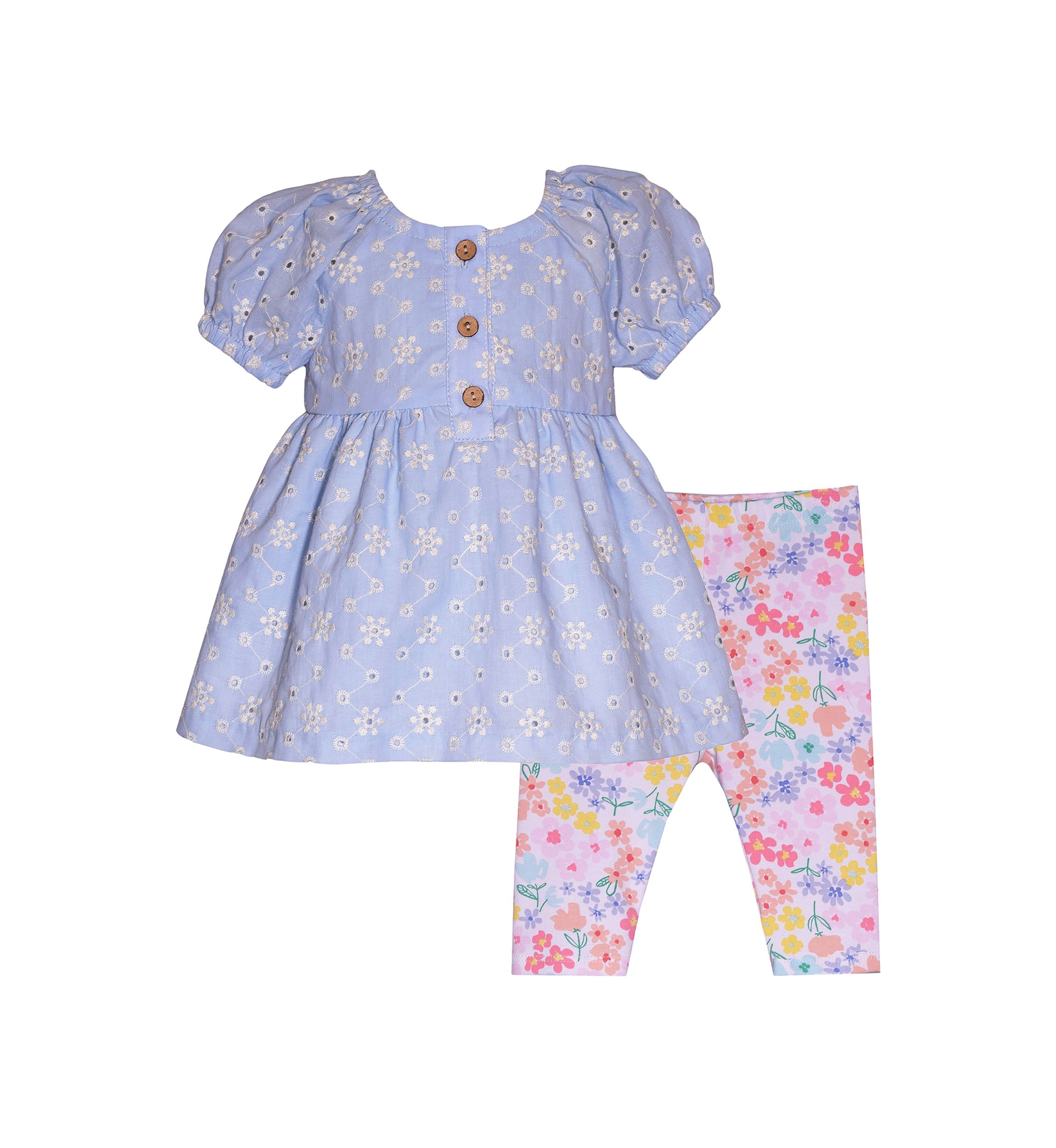 Baby Girls Embroidered Gauze Top