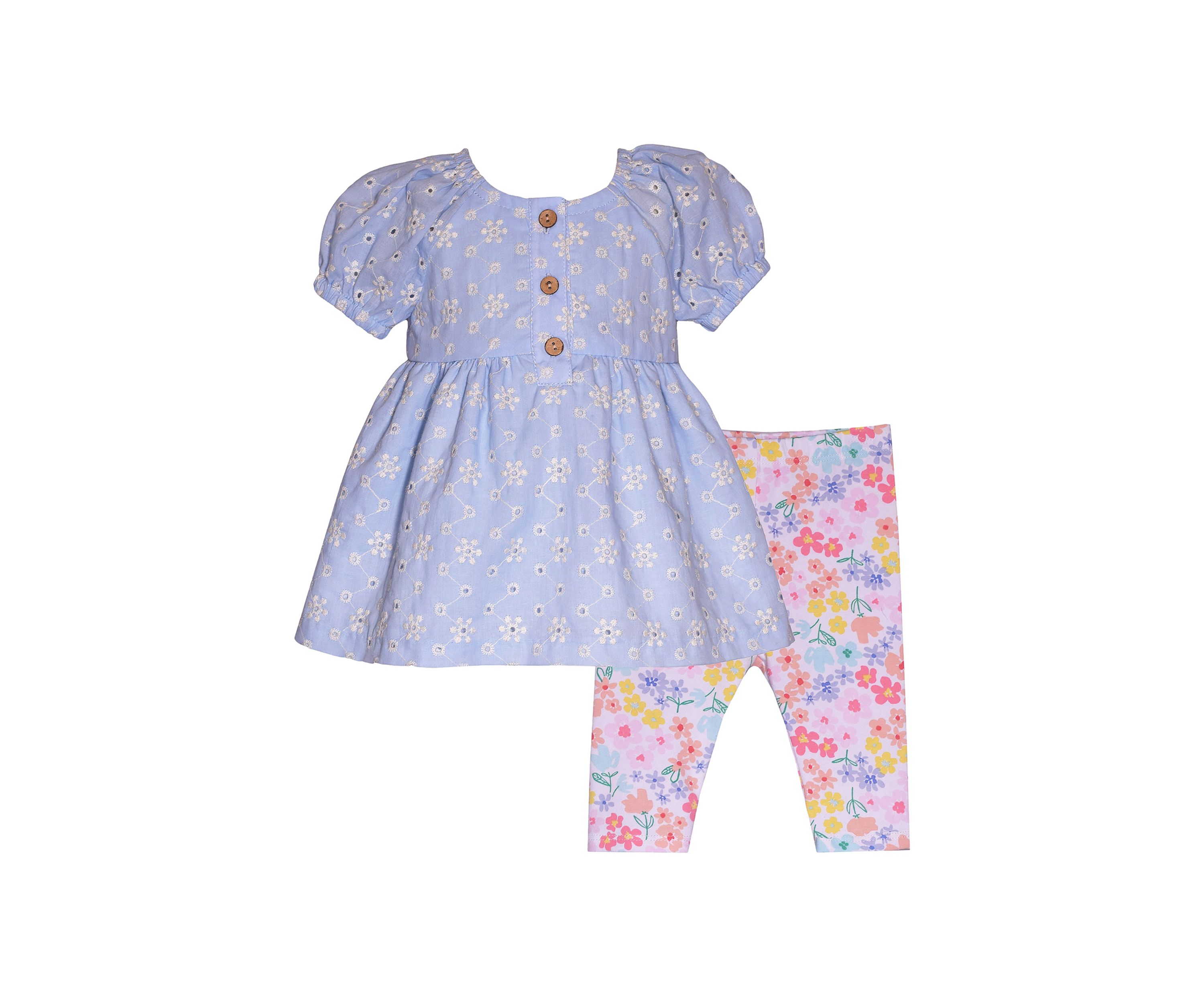 Baby Girls Embroidered Gauze Top
