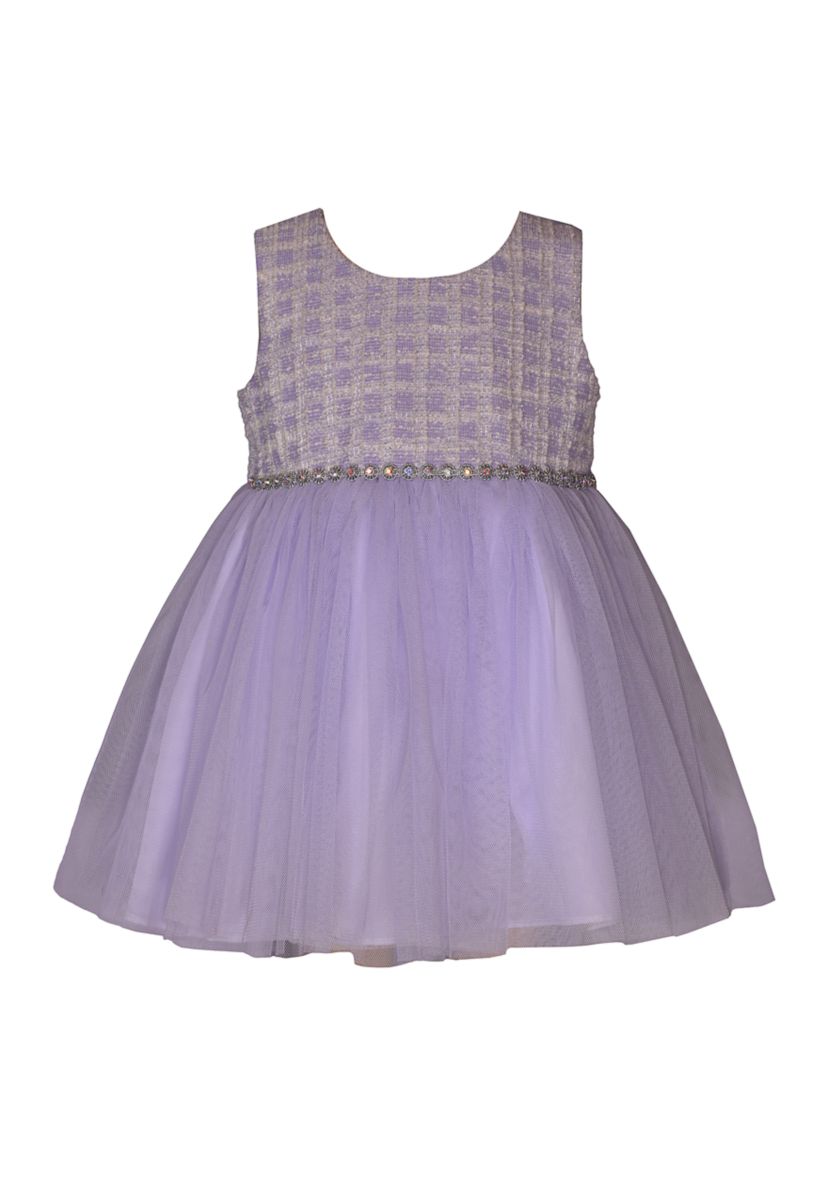 Baby Girls Bouclé Coat and Dress Set