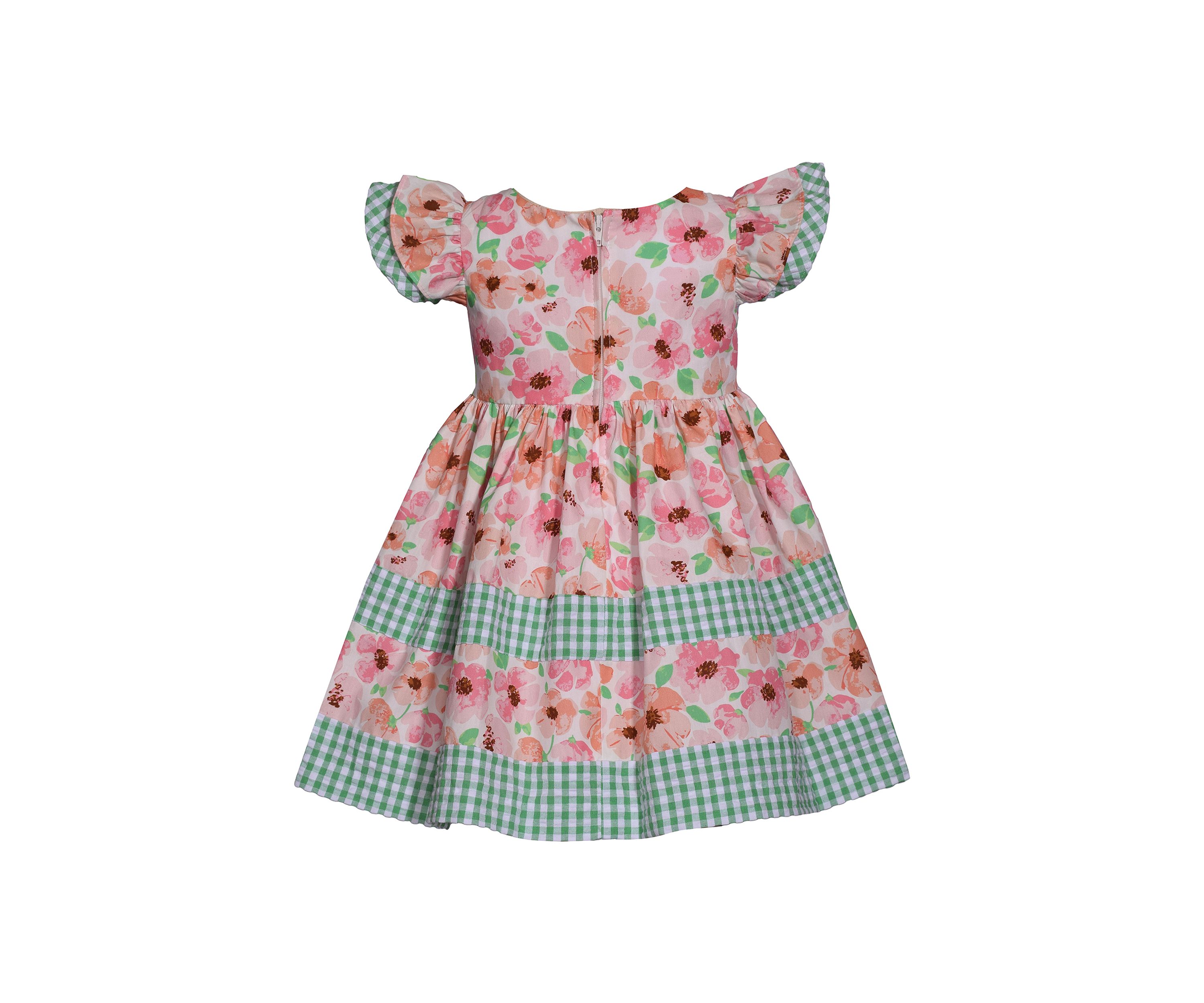 Baby Girls Mixed Printed Woven Dress with Headband