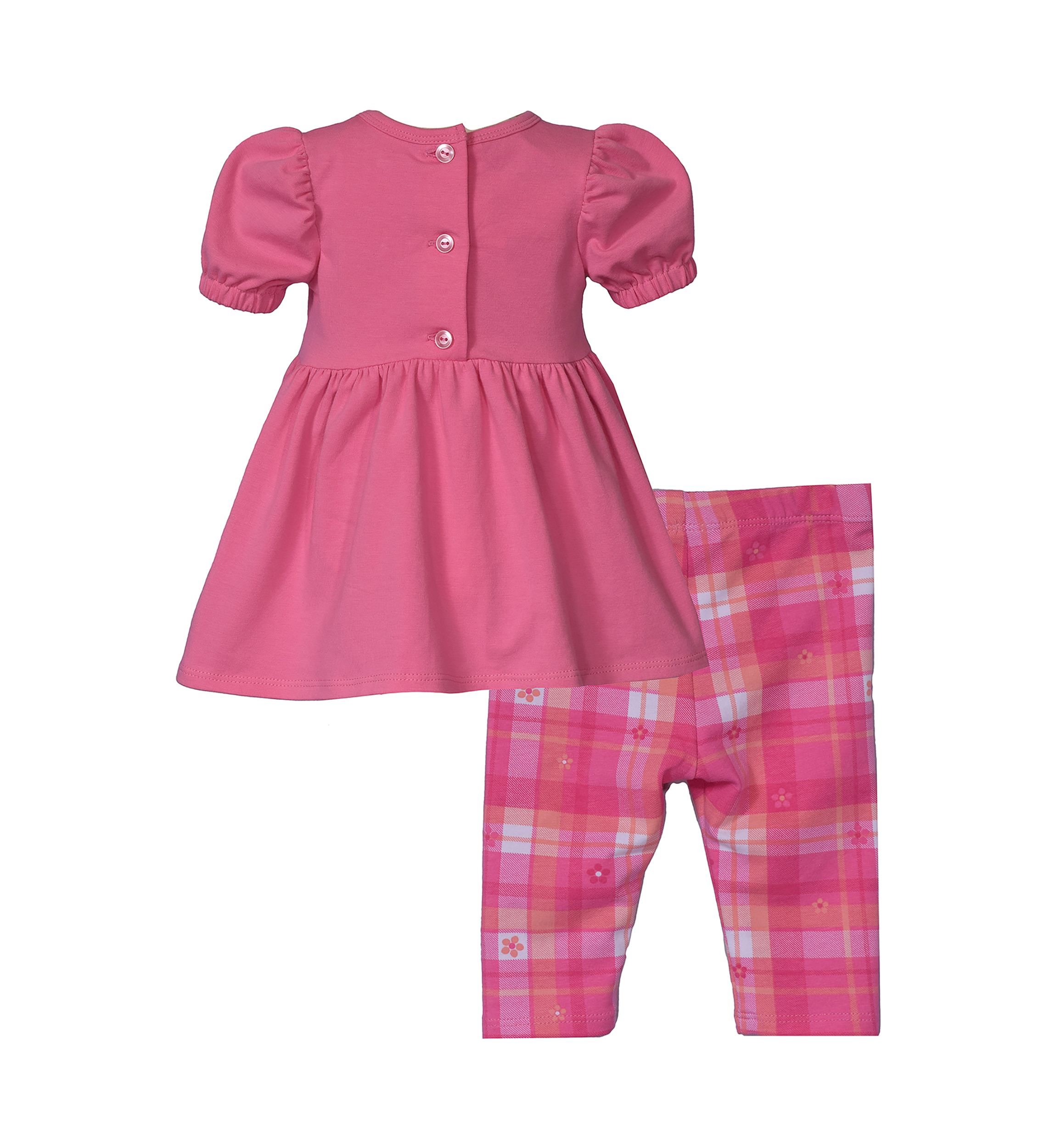 Baby Girls Bow Front Top and Printed Leggings Set