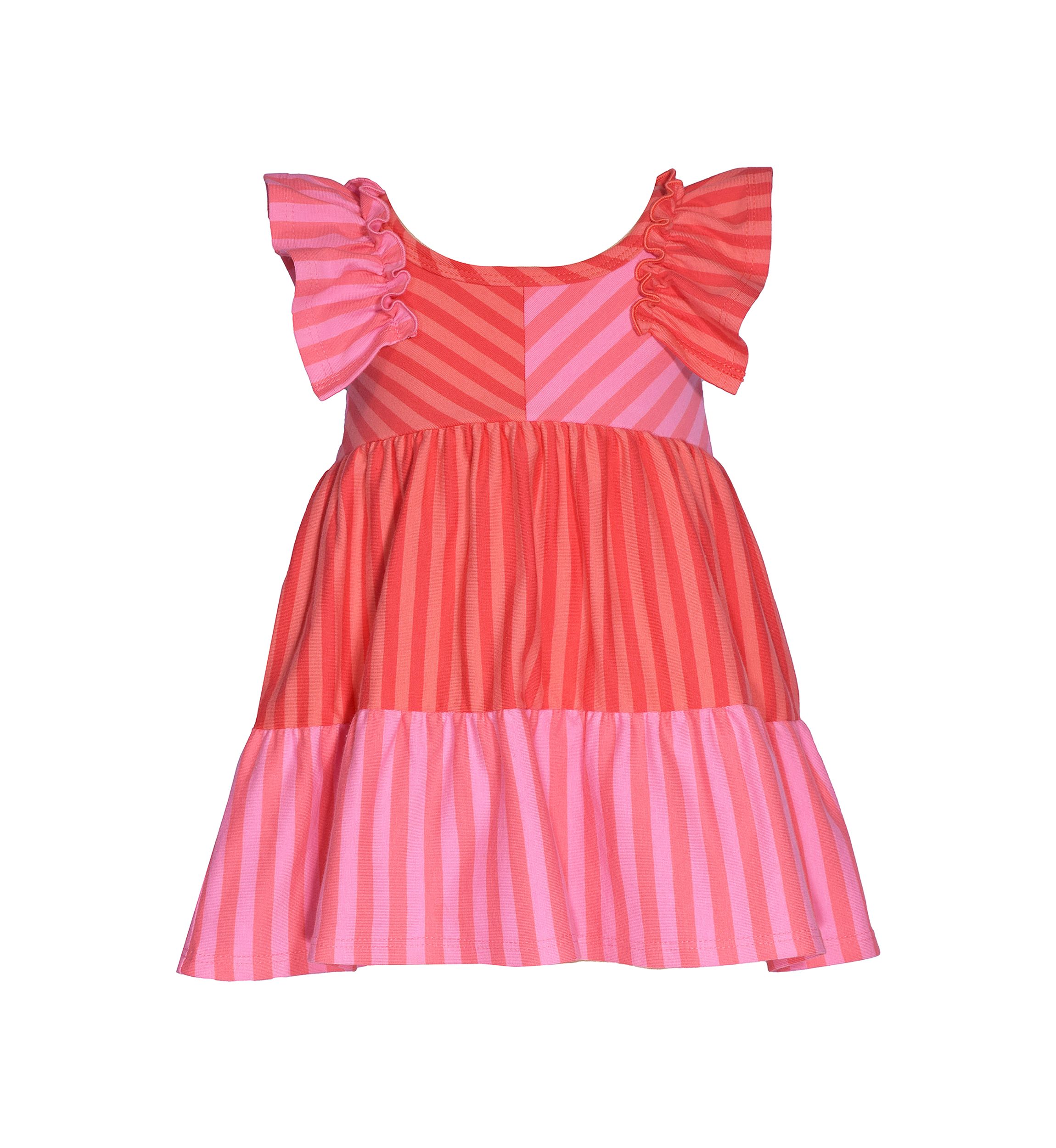 Toddler Girls Multi Stripe Color Blocked Knit Dress