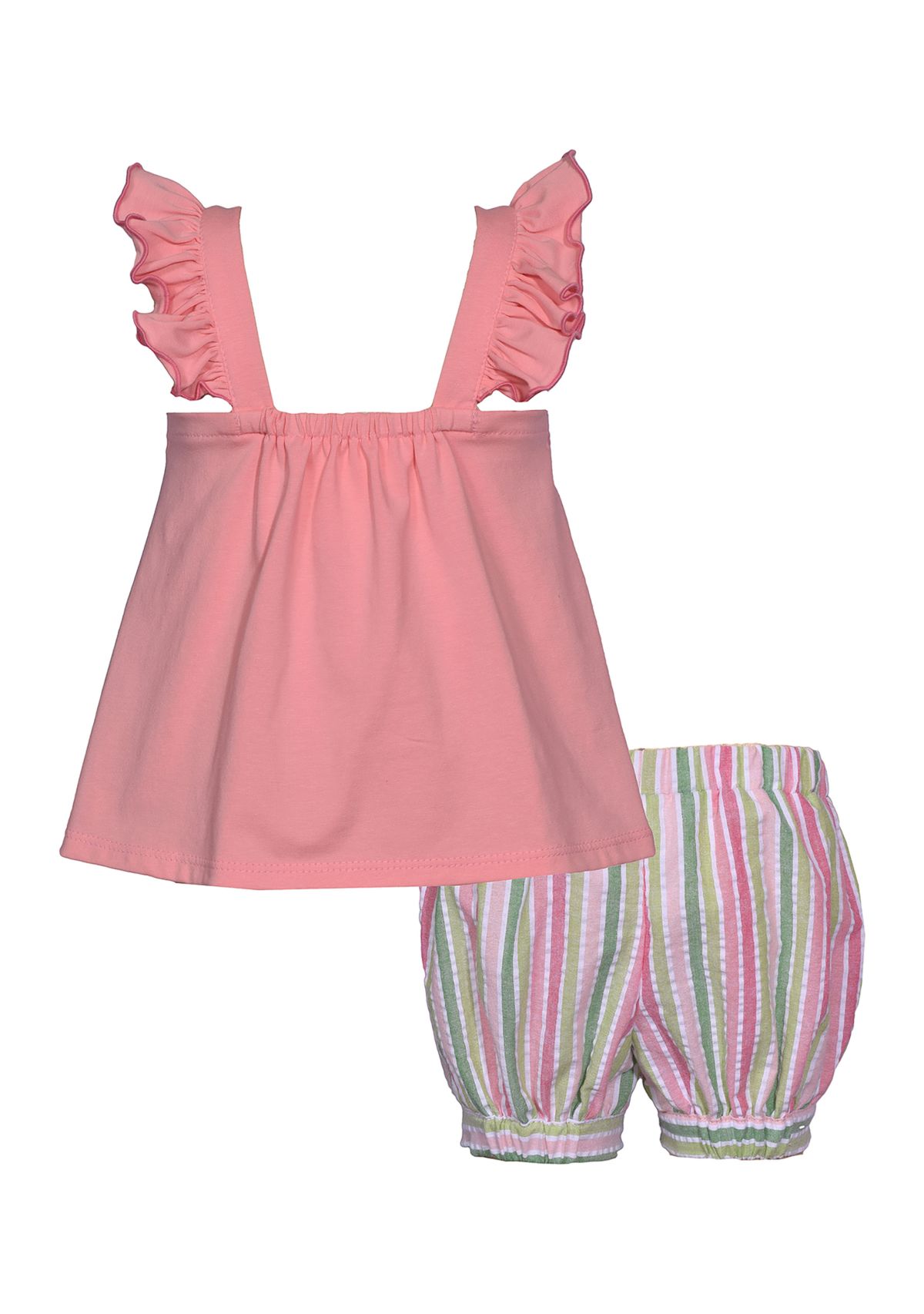 Toddler Girls 2 Piece Ladybug Bubble Shorts Set