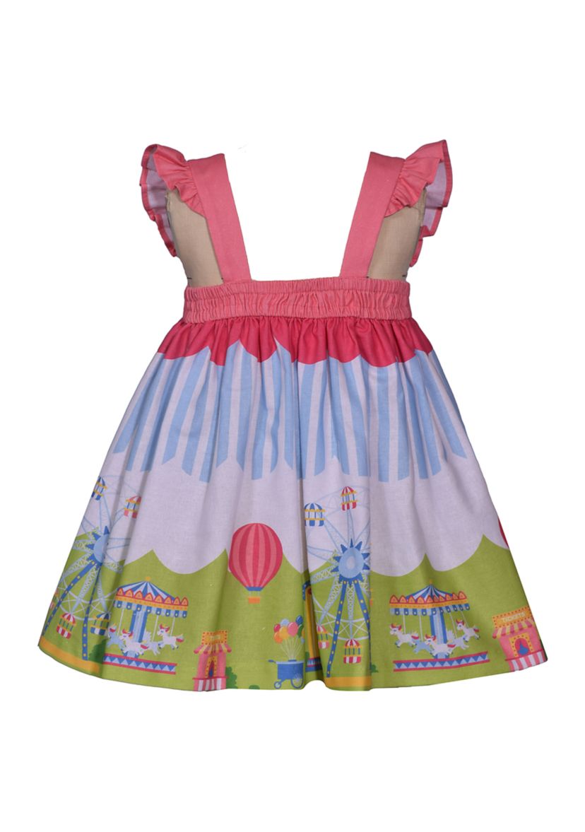 Toddler Girls Flutter Sleeve Carnival Dress