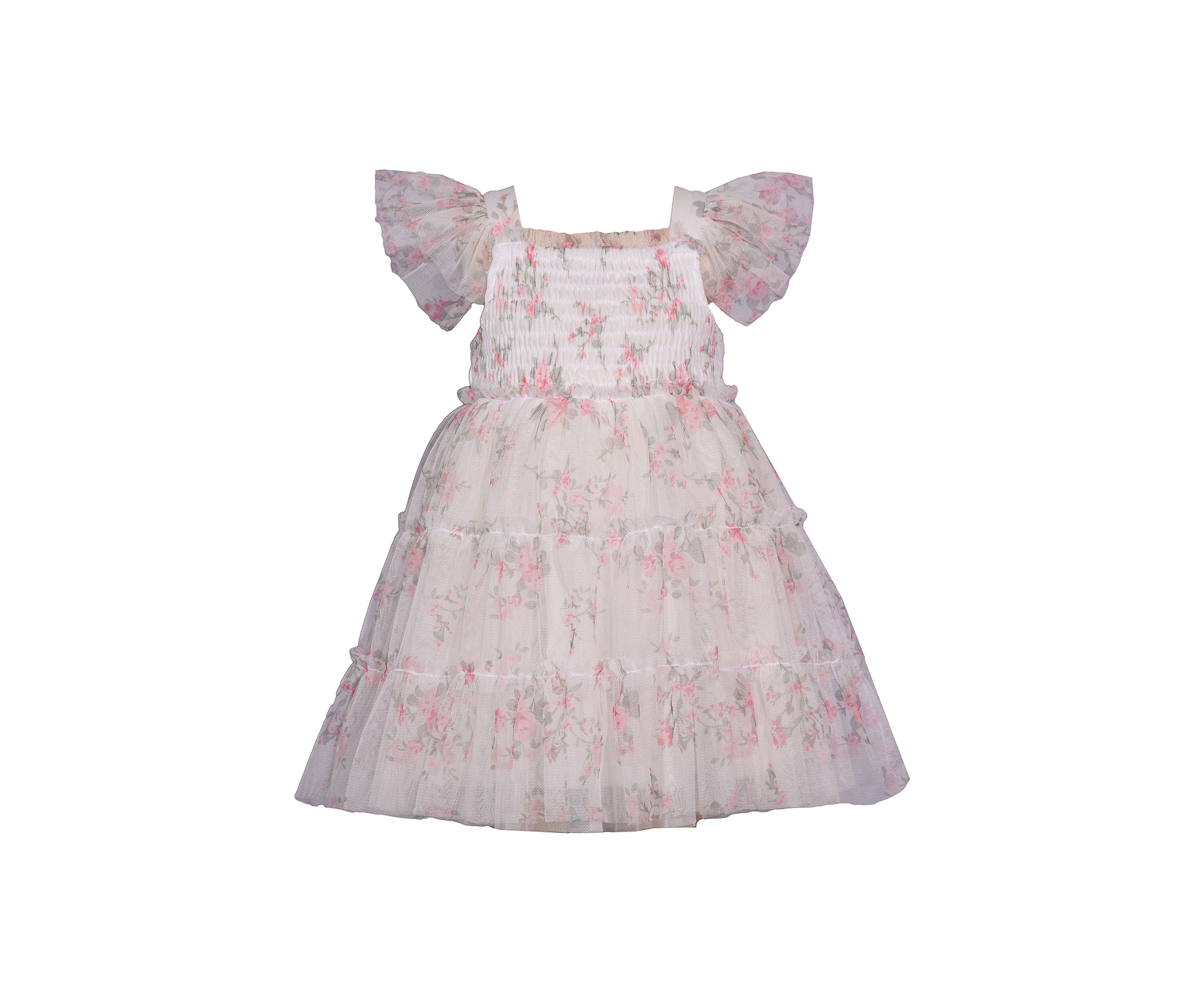 Toddler Girls Ruffle Floral Printed Dress