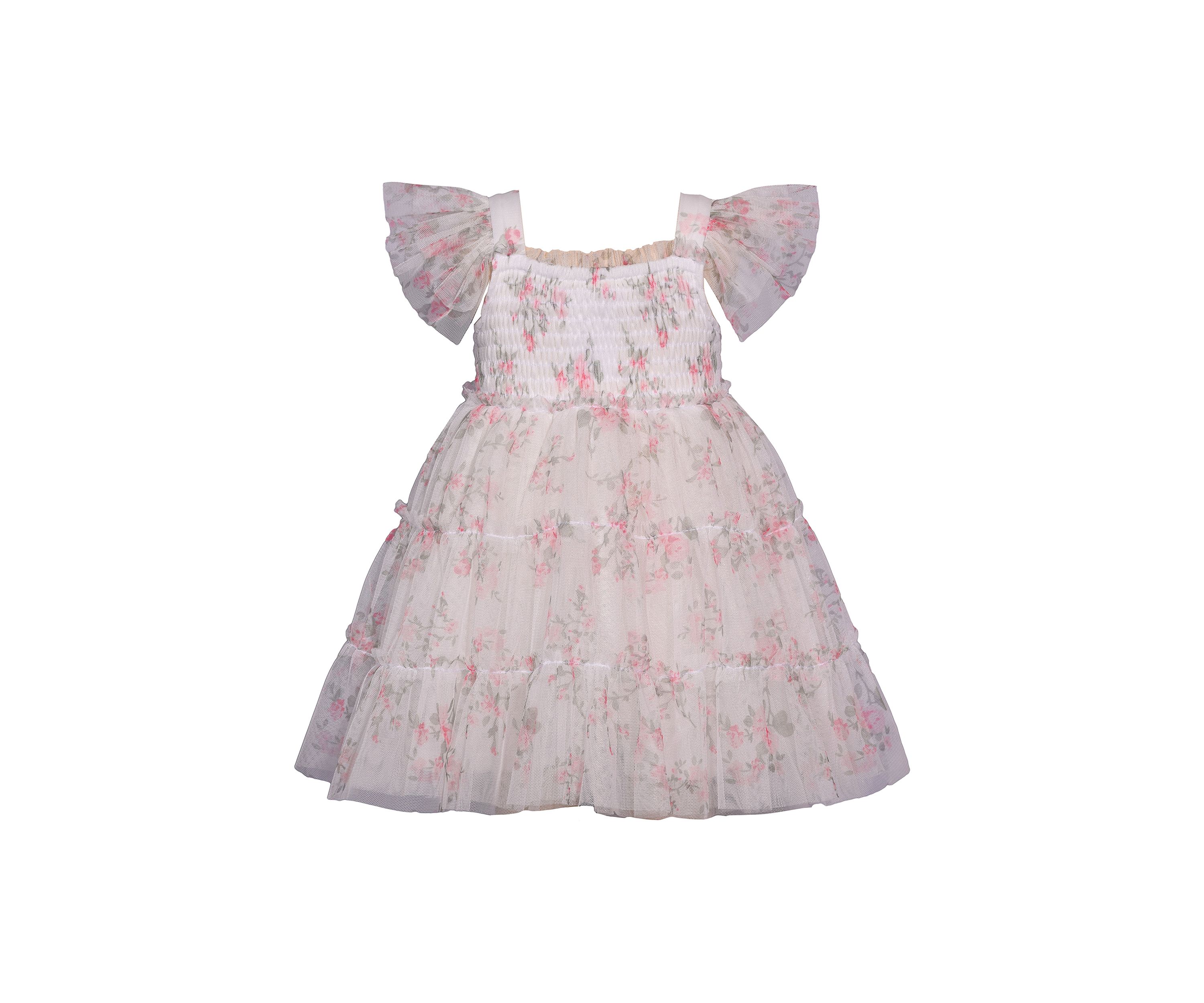 Toddler Girls Ruffle Floral Printed Dress