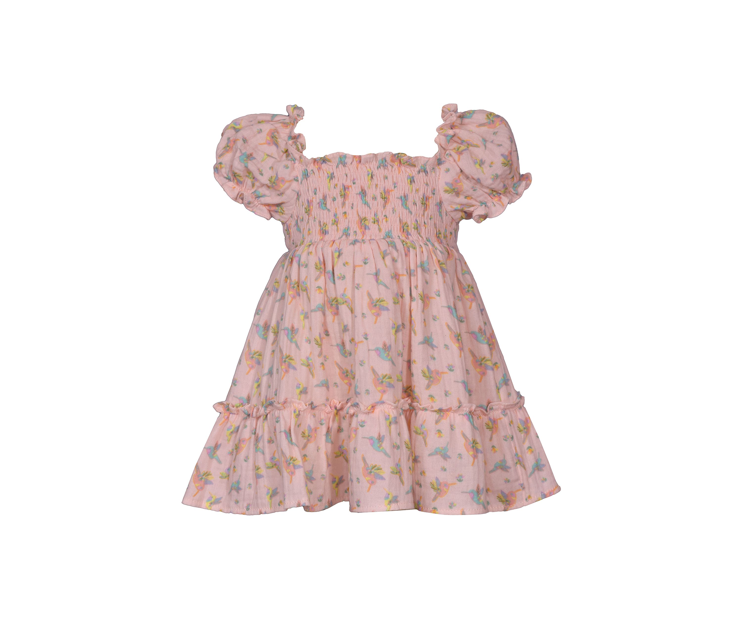 Toddler Girls Hummingbird Printed Dress