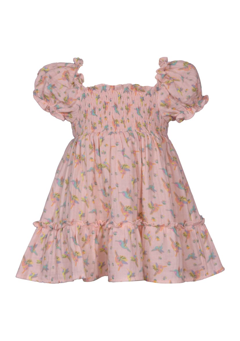 Toddler Girls Hummingbird Printed Dress