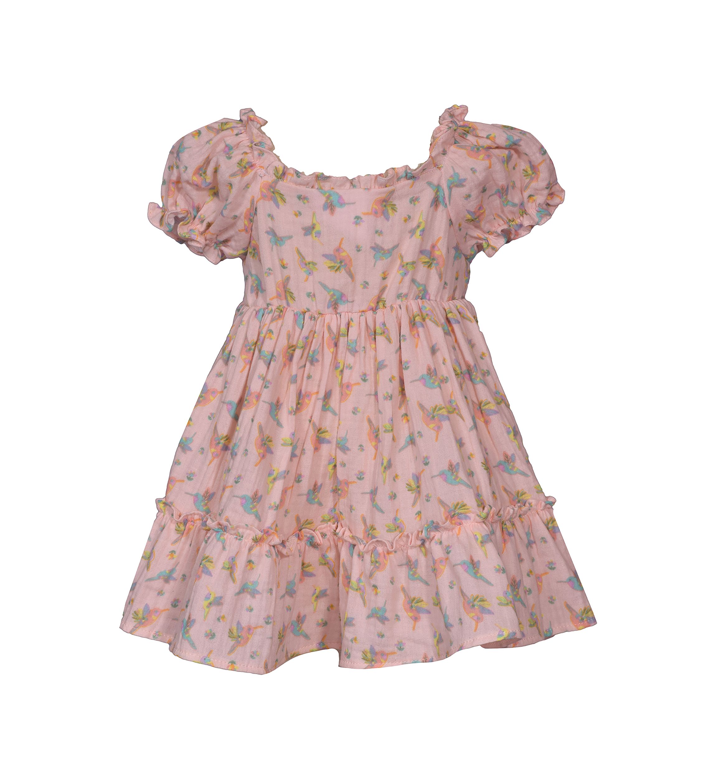 Toddler Girls Hummingbird Printed Dress