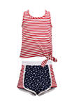 Baby Girls Star Stripe Short Set