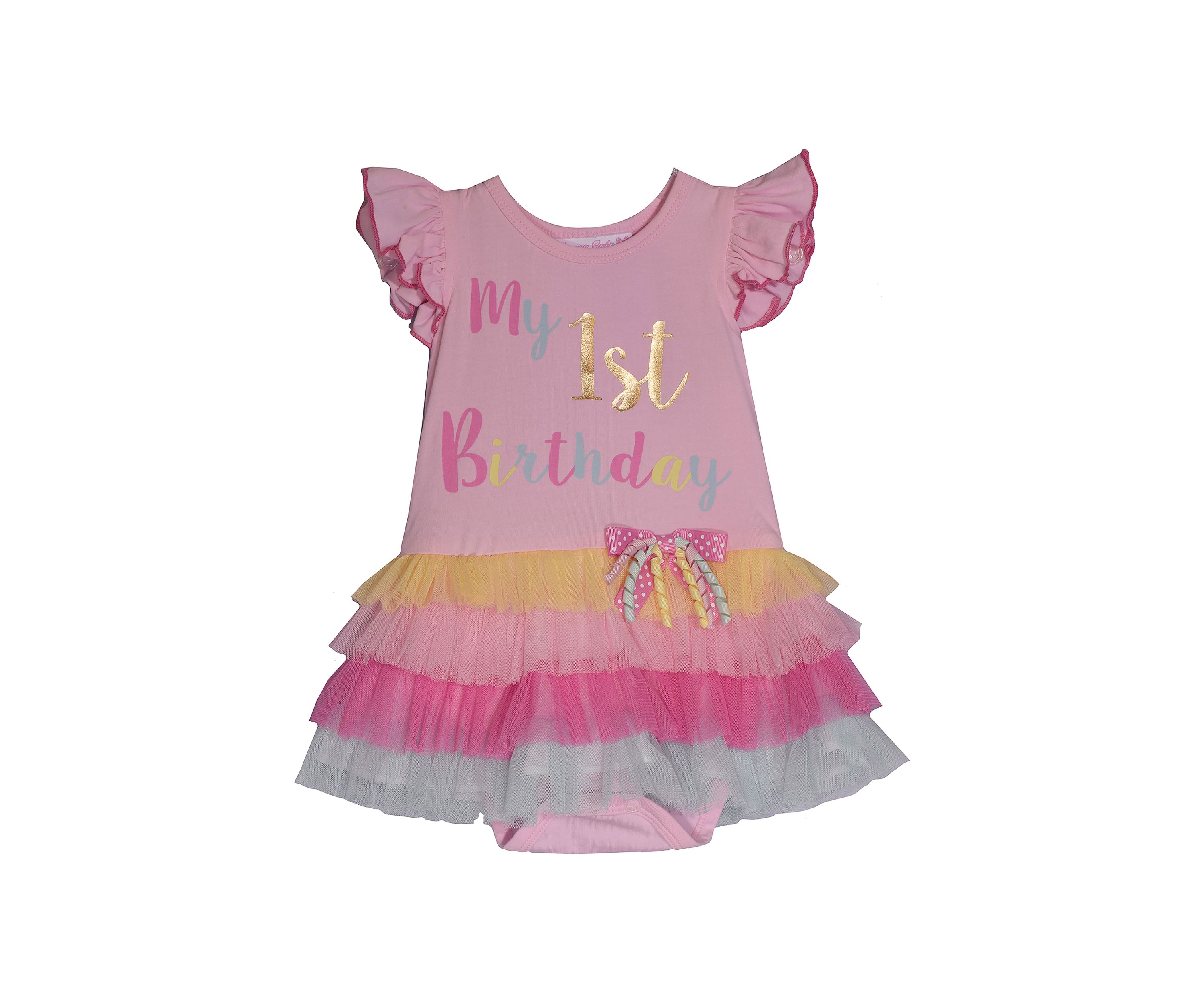 Baby Girls First Birthday Bubble Dress