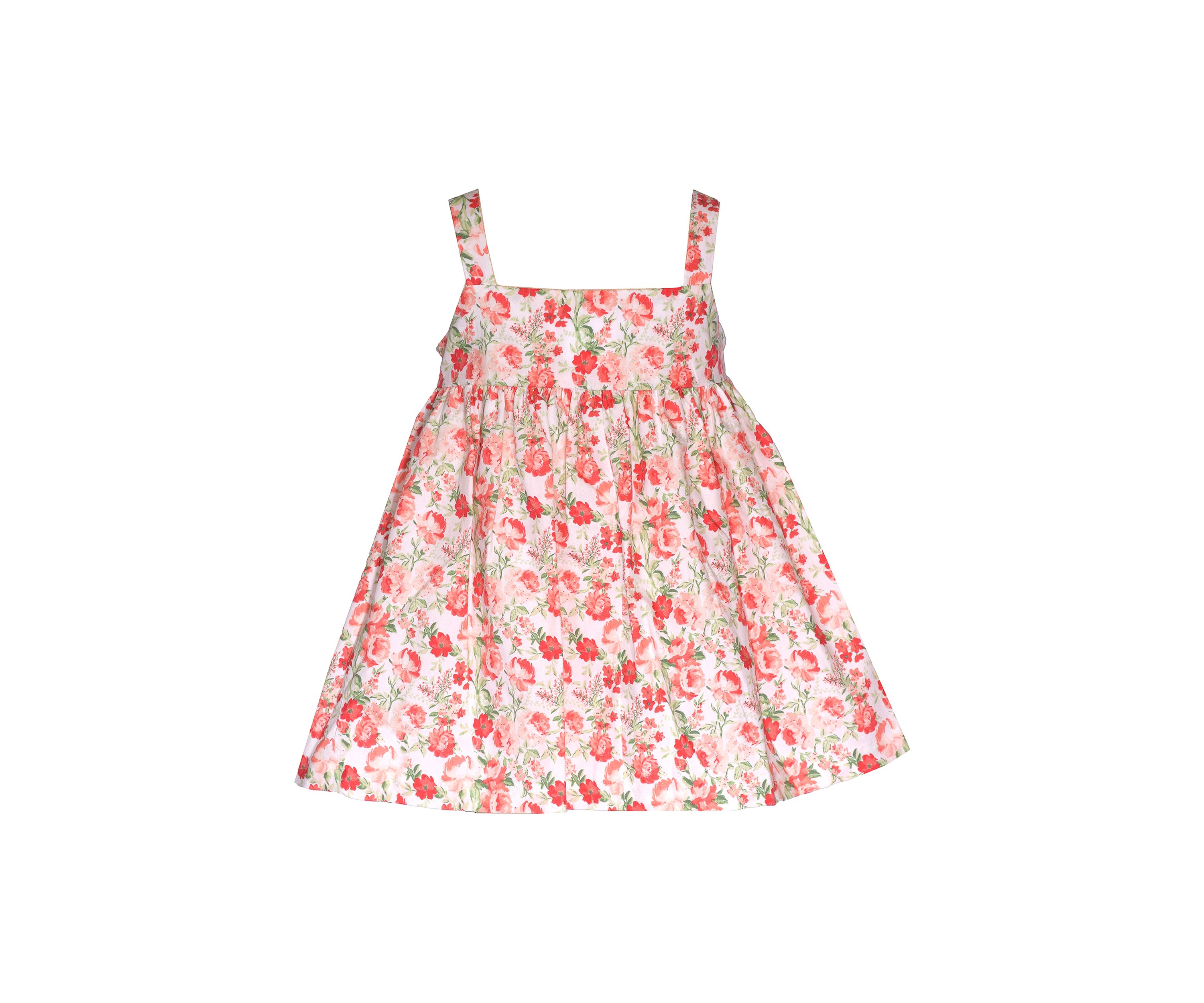 Baby Girls Sleeveless Floral Printed Dress