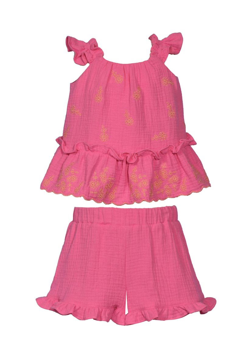 Baby Girls Two Piece Gauze Set