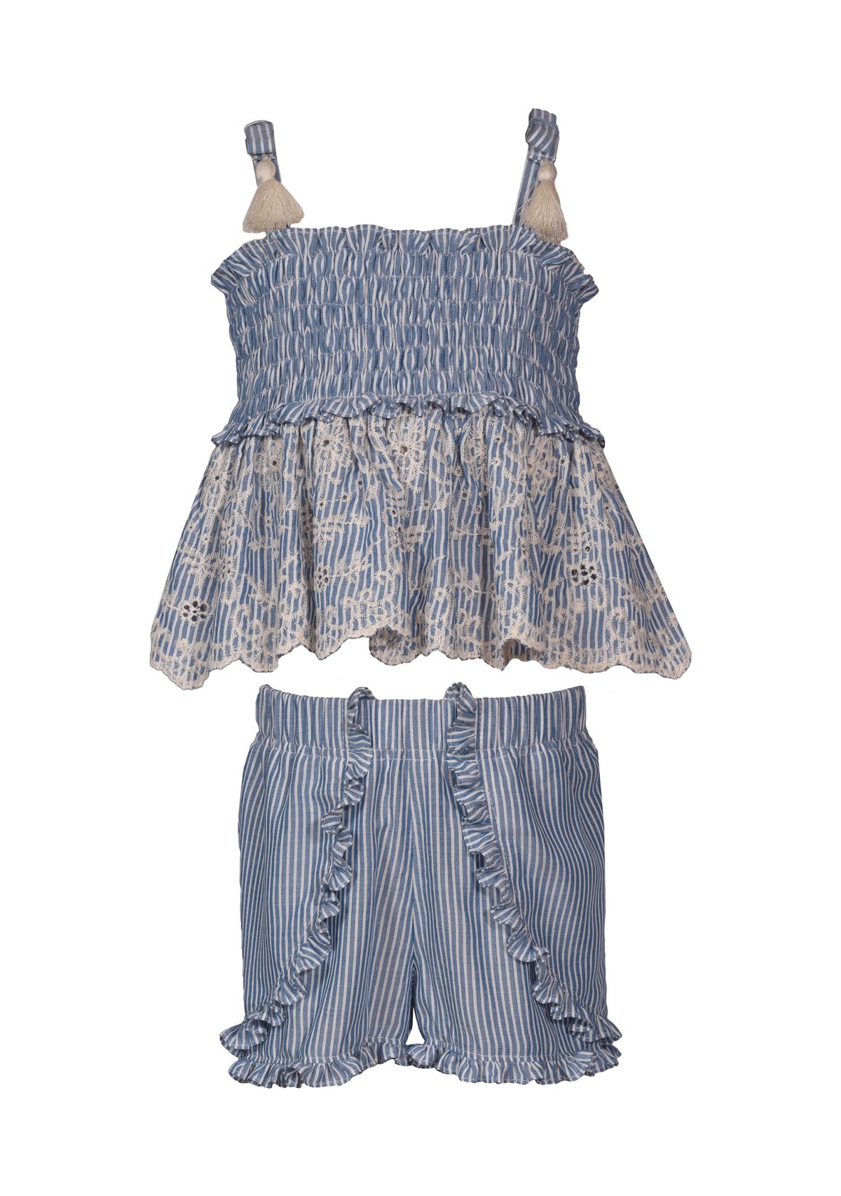 Baby Girls Two Piece Smocked Set