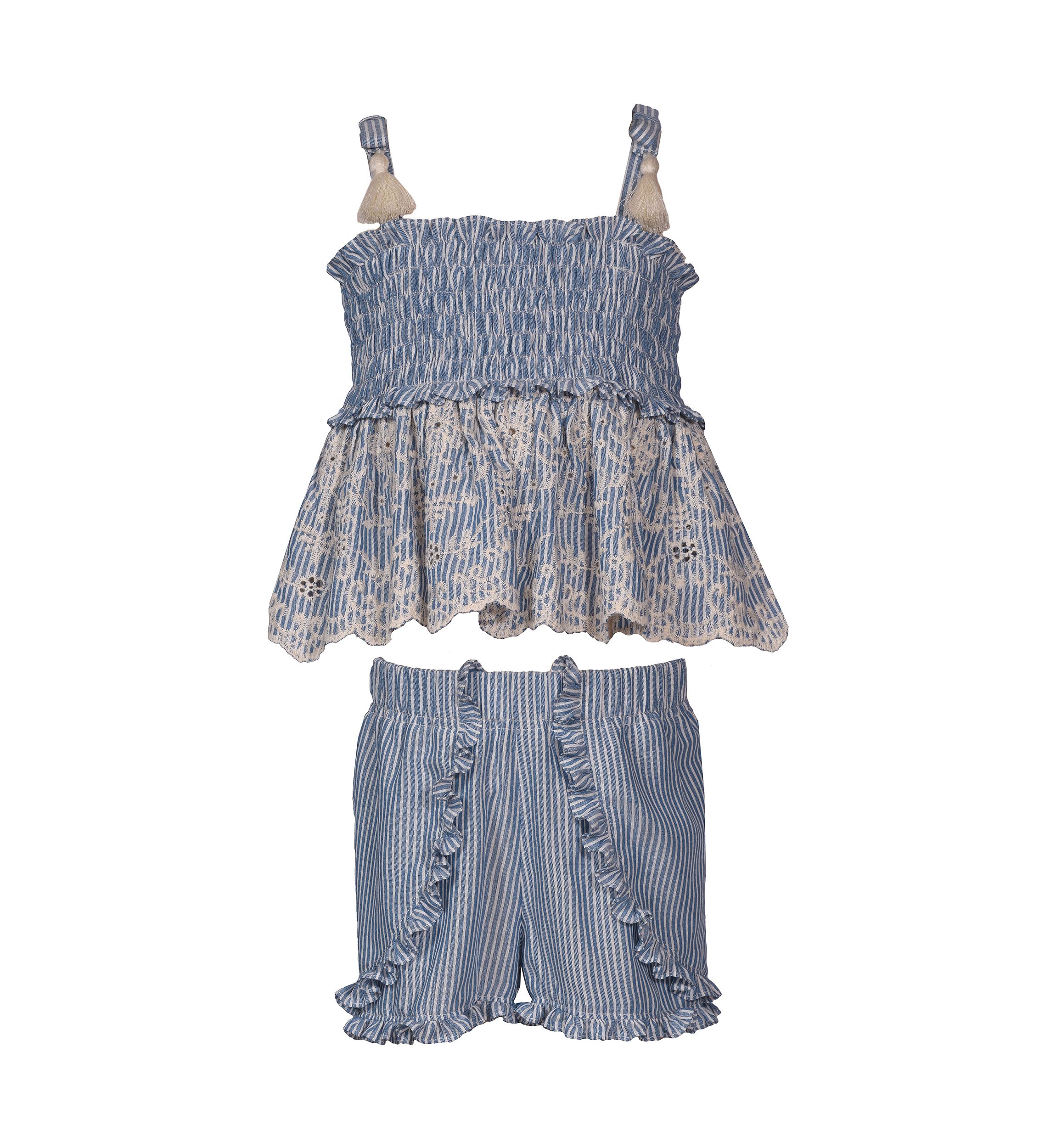 Baby Girls Two Piece Smocked Set
