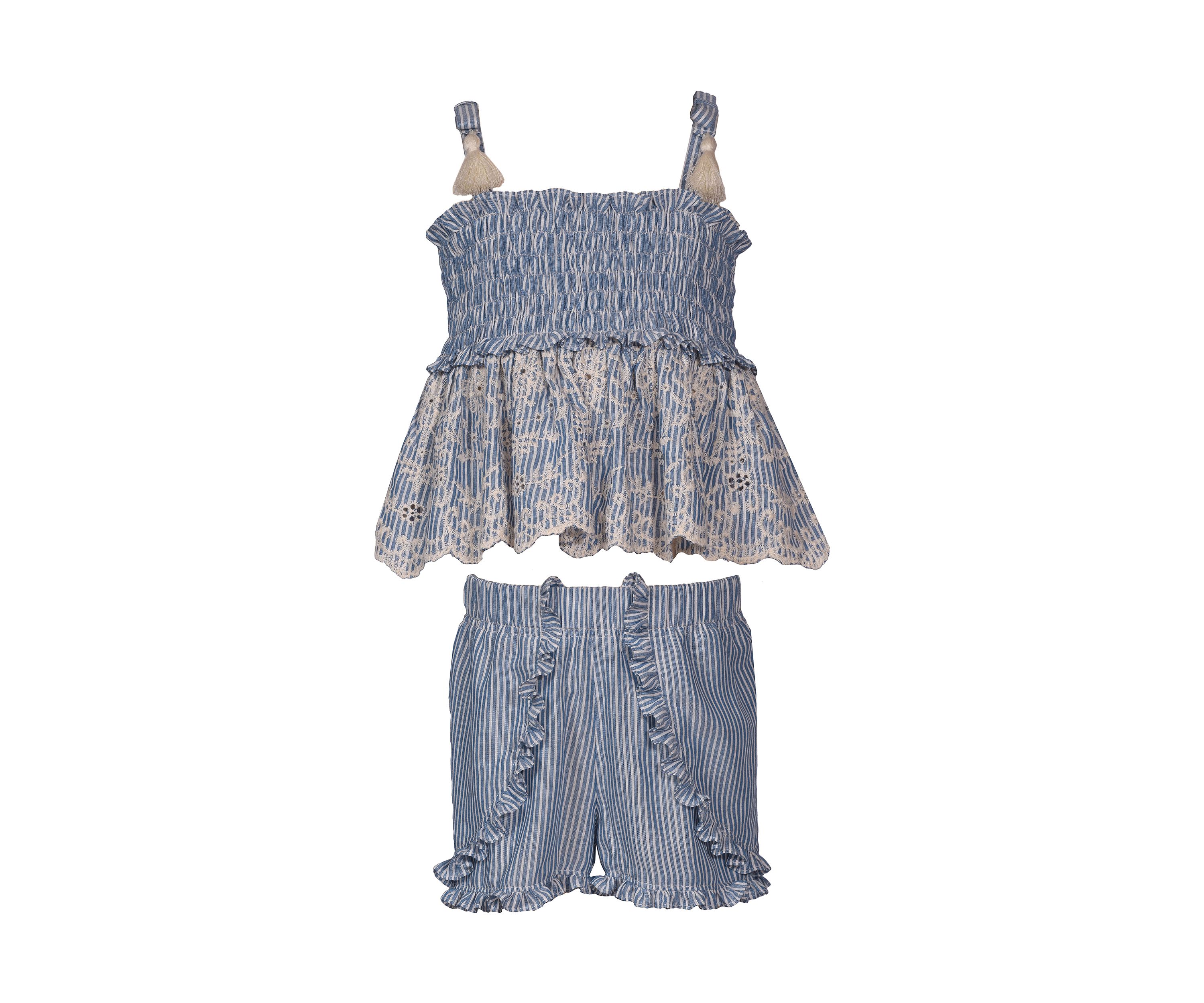 Baby Girls Two Piece Smocked Set
