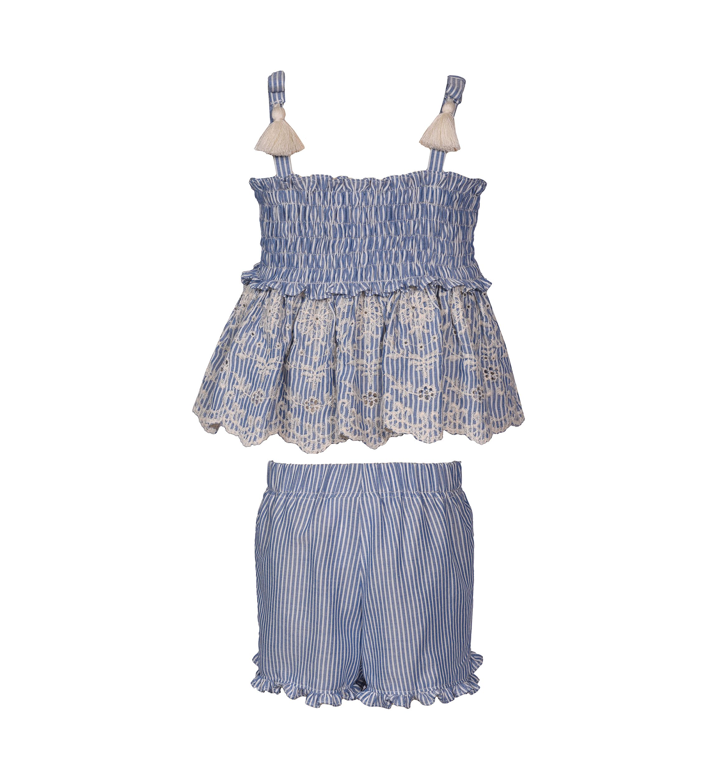 Baby Girls Two Piece Smocked Set