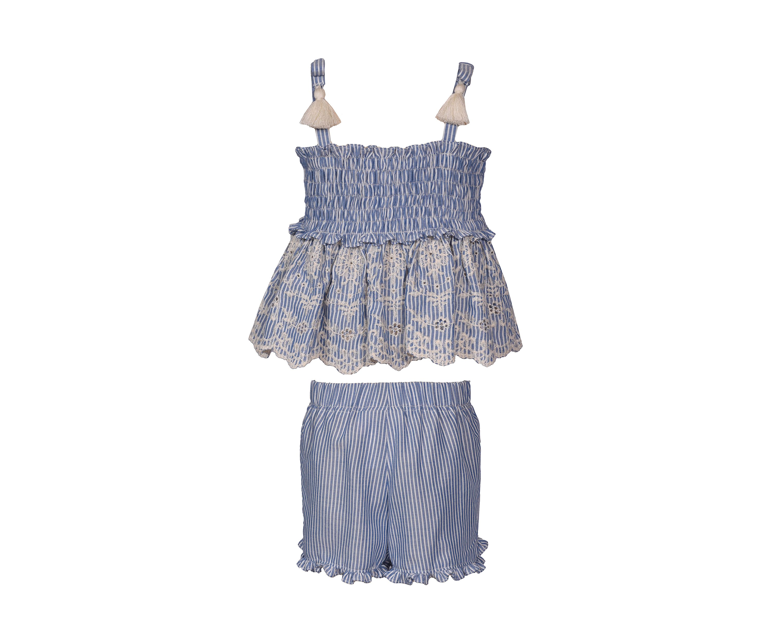Baby Girls Two Piece Smocked Set