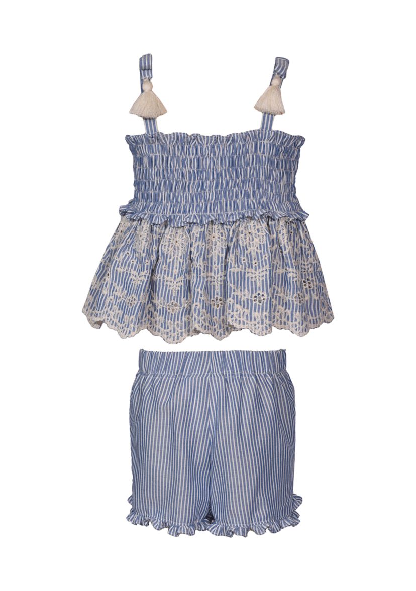 Baby Girls Two Piece Smocked Set