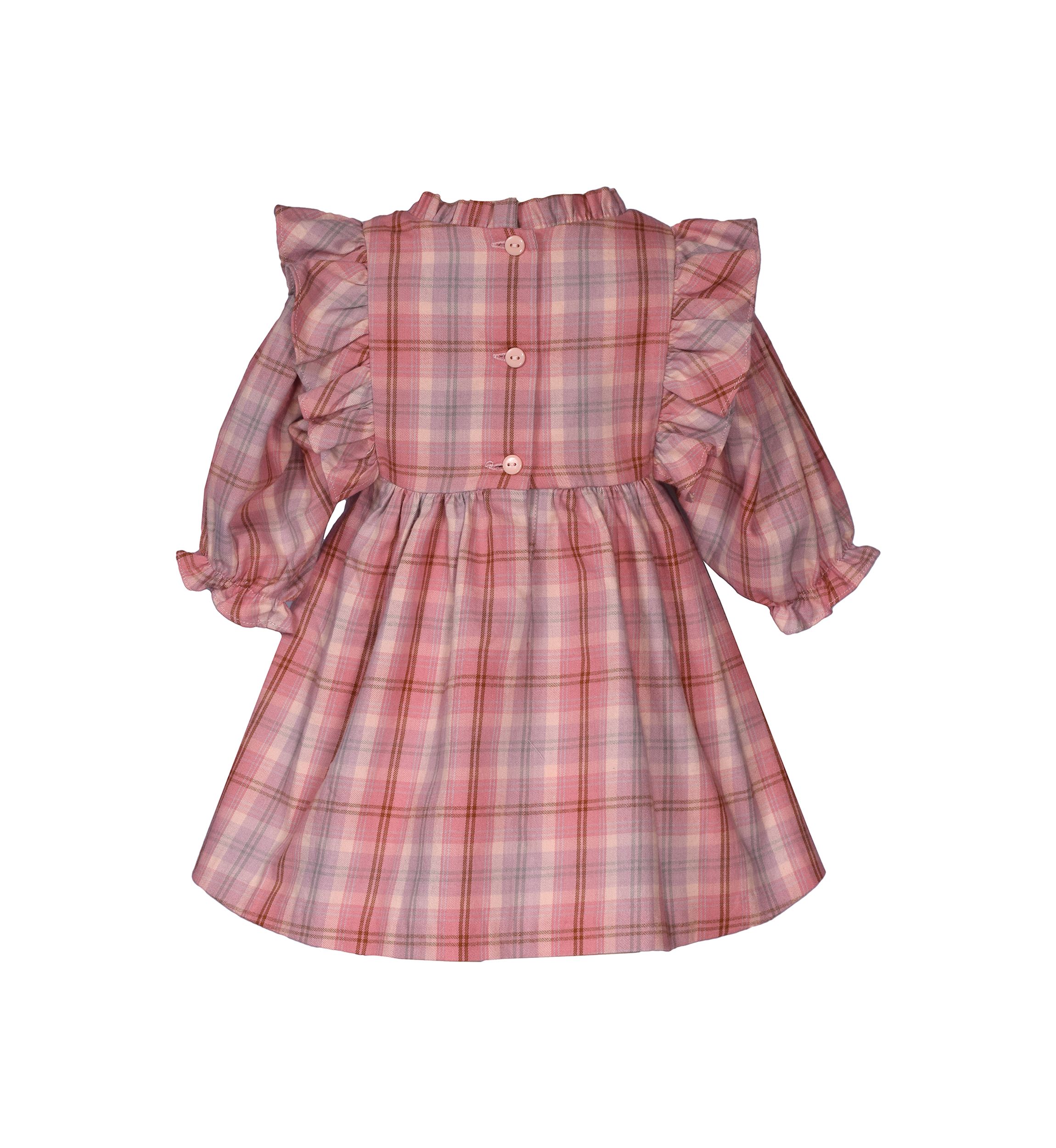 Toddler Girls Plaid Printed Dress
