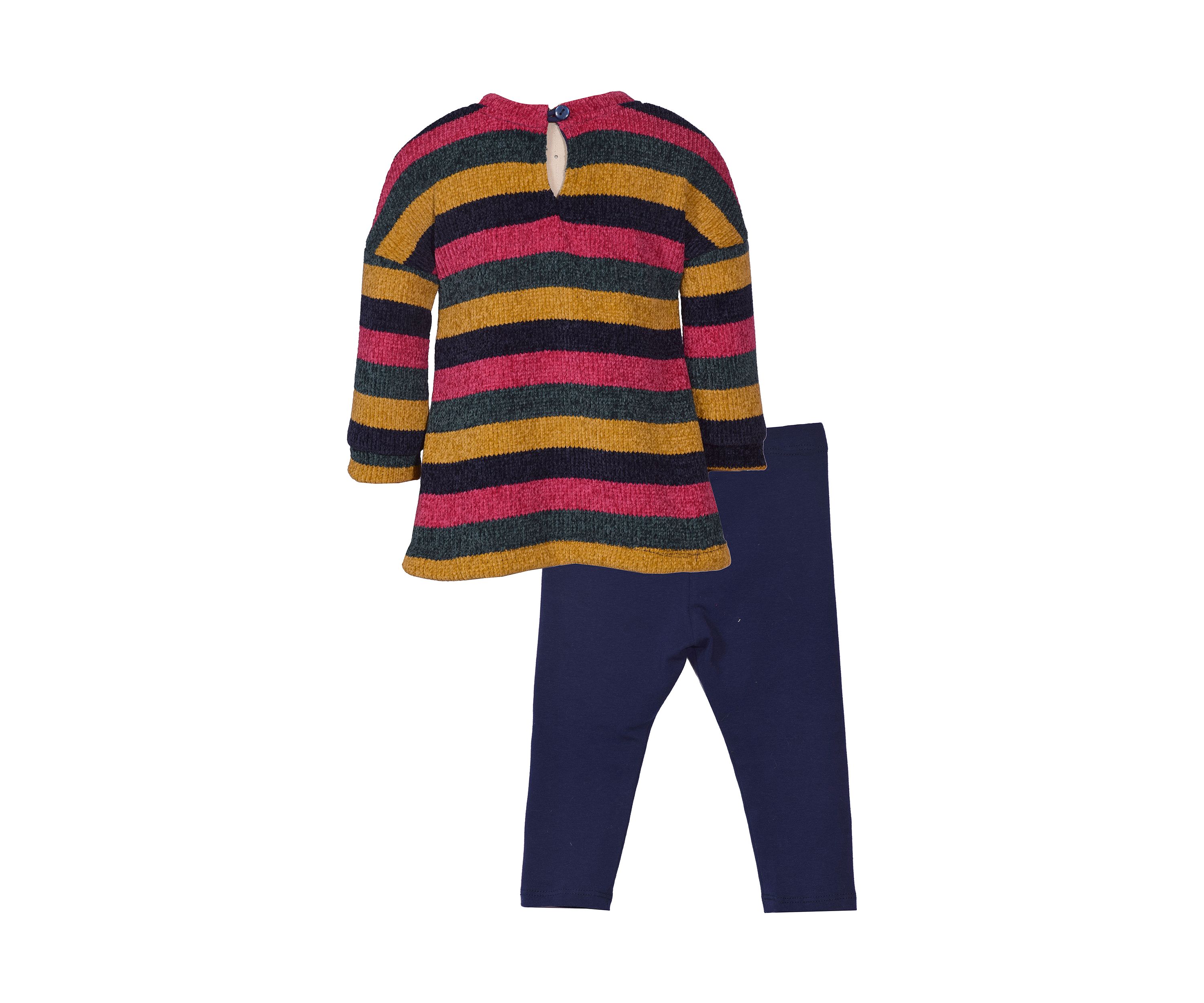 Toddler Girls Chenille Top and Leggings Set