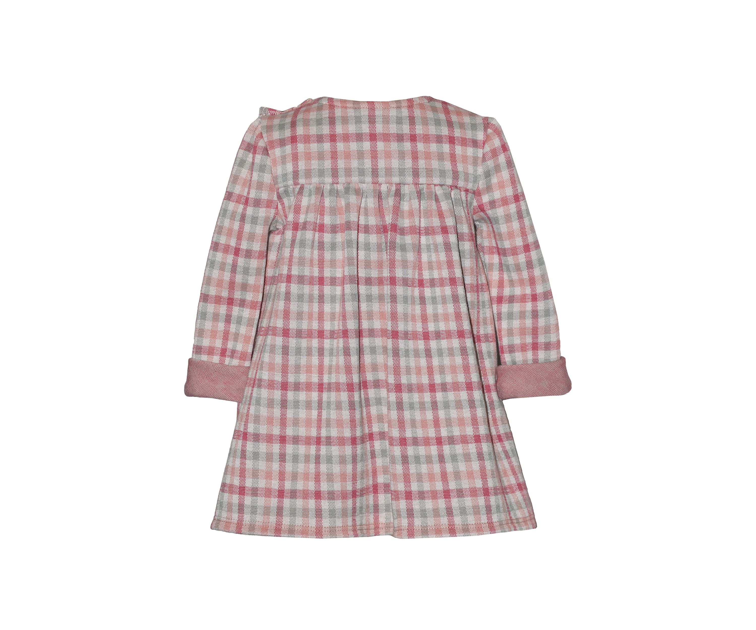 Toddler Girls Long Sleeve Plaid Dress
