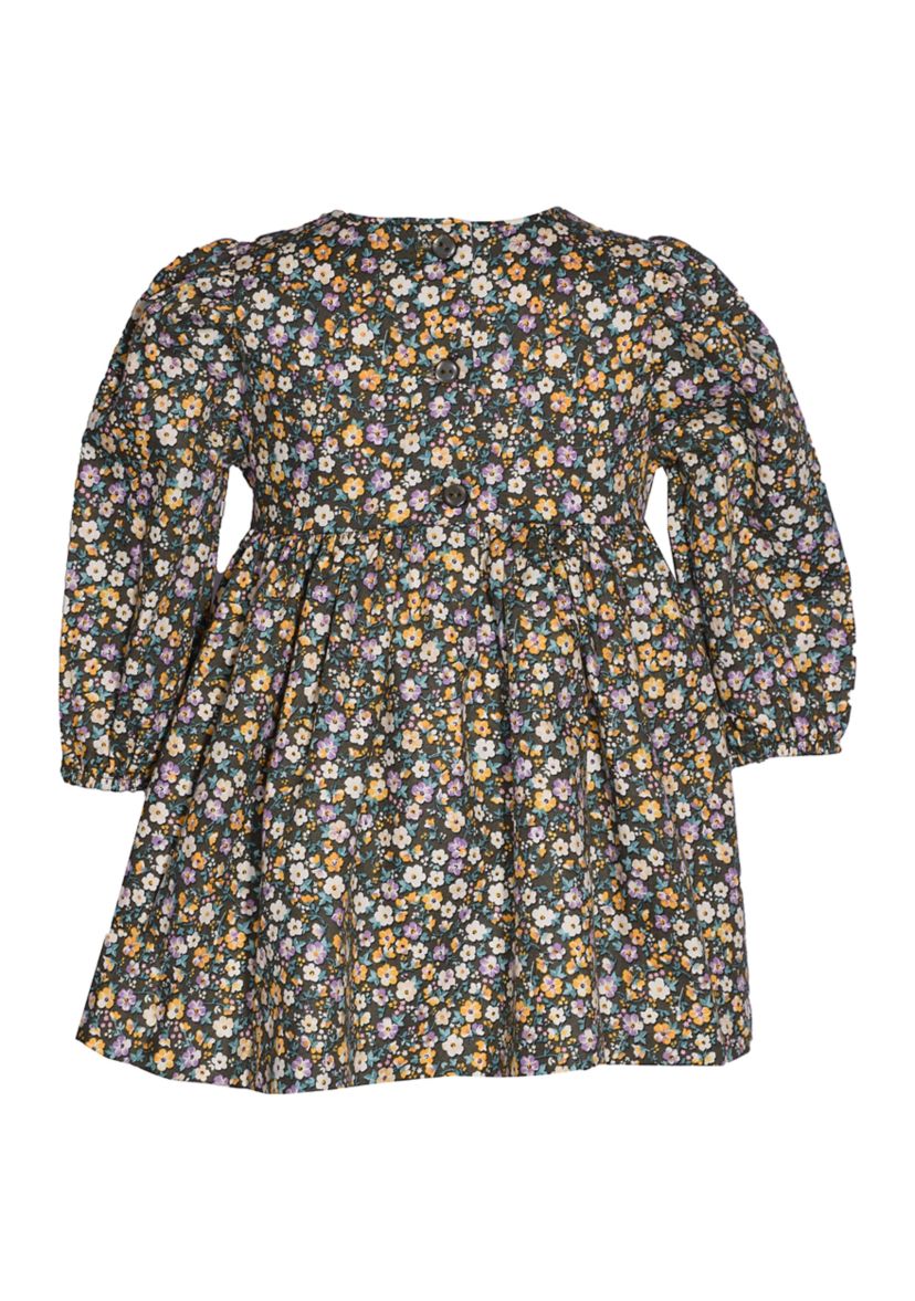 Baby Girls Floral Printed Twill Dress