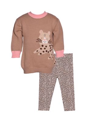 Baby Girls Animal Sweater Set
