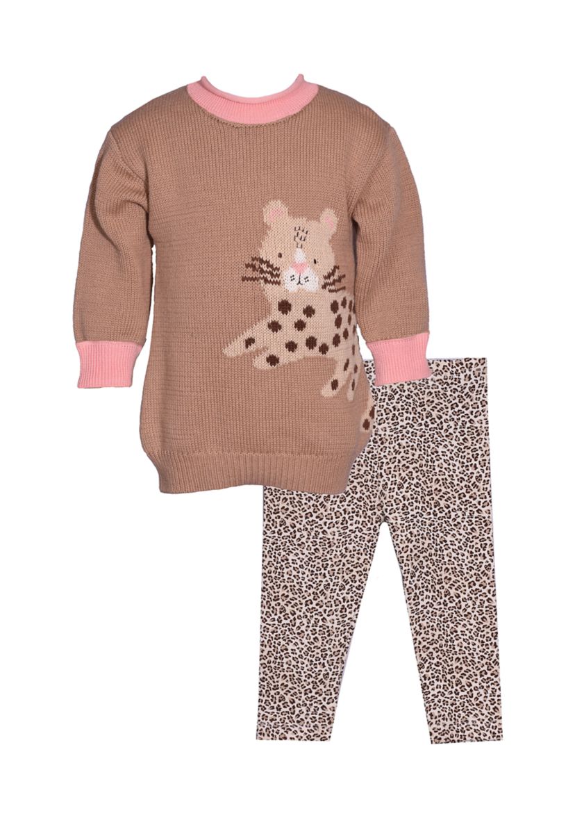 Baby Girls Animal Sweater Set