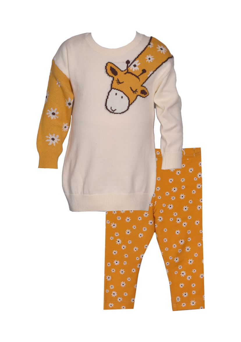 Baby Girls Giraffe Sweater Set
