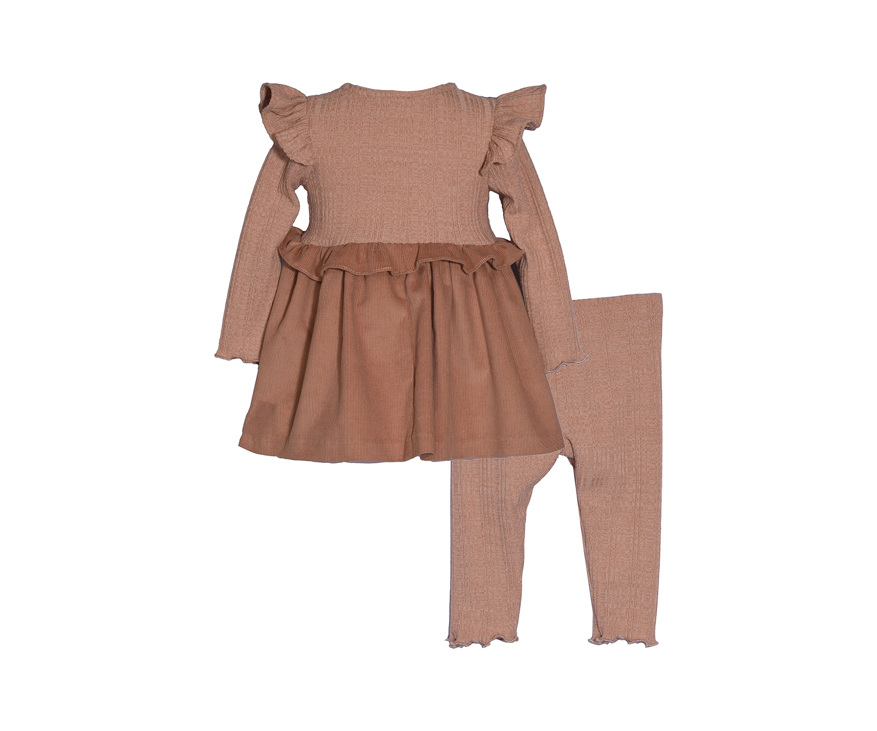 Toddler Girls Ribbed Knit Leggings Set
