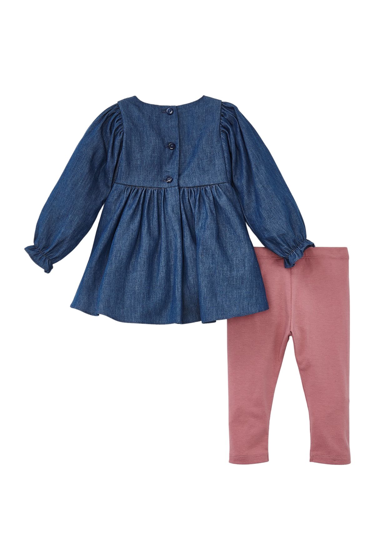 Baby Girls Embroidered Top and Leggings Set