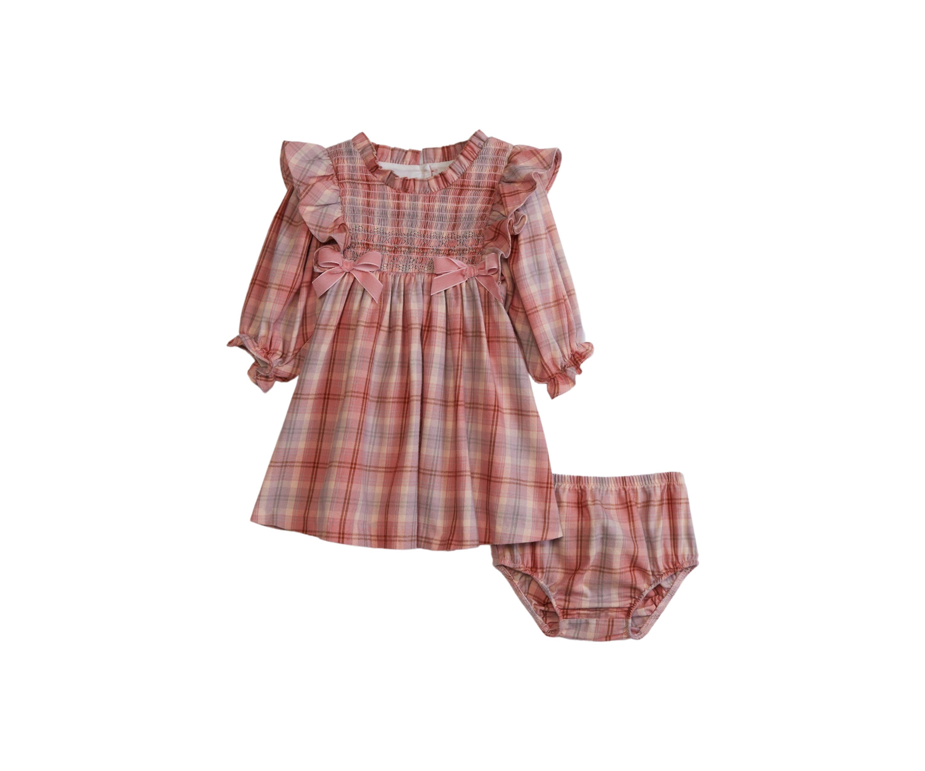 Baby Girls Plaid Printed Dress