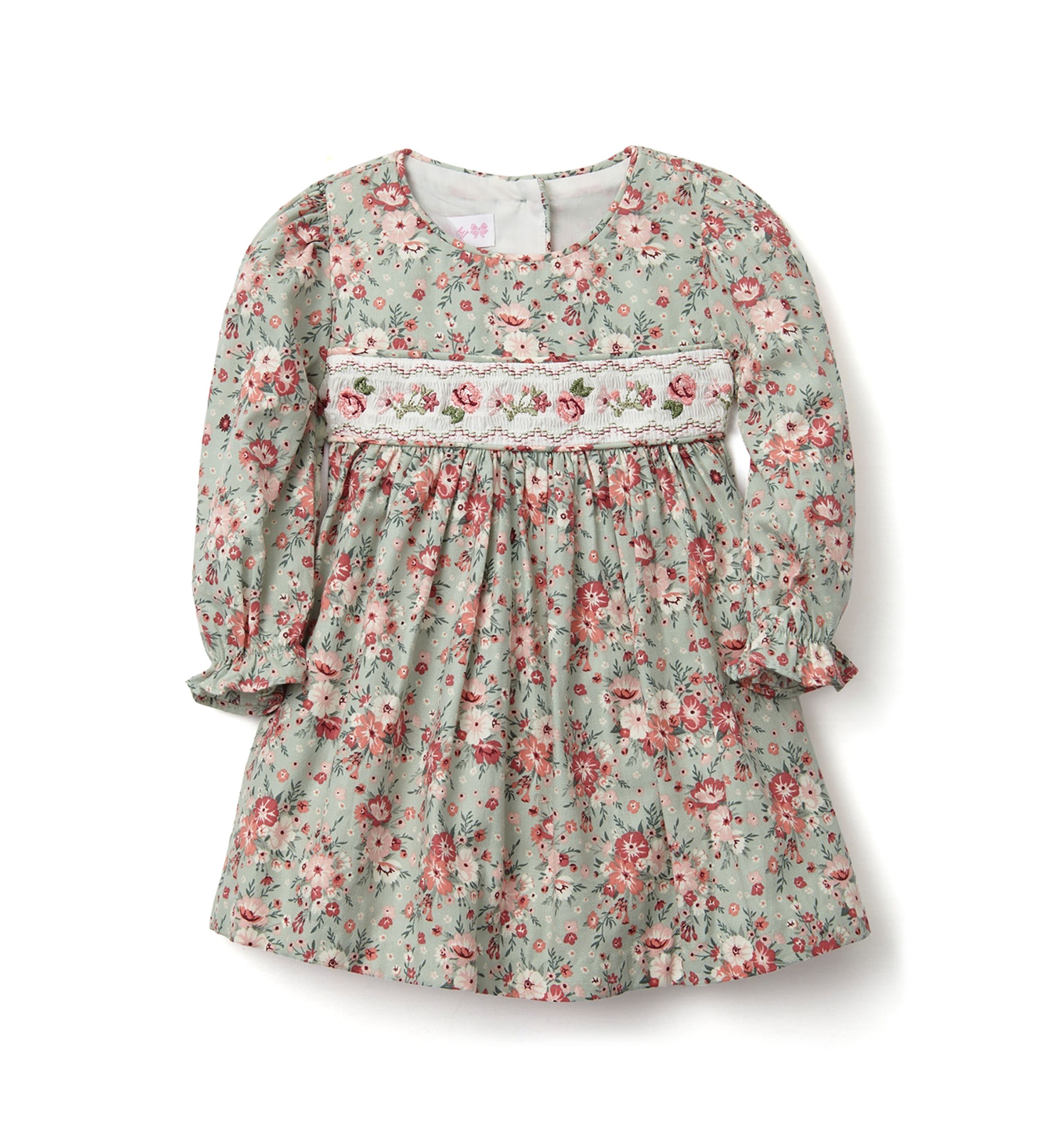 Baby Girls Printed Smocked Dress