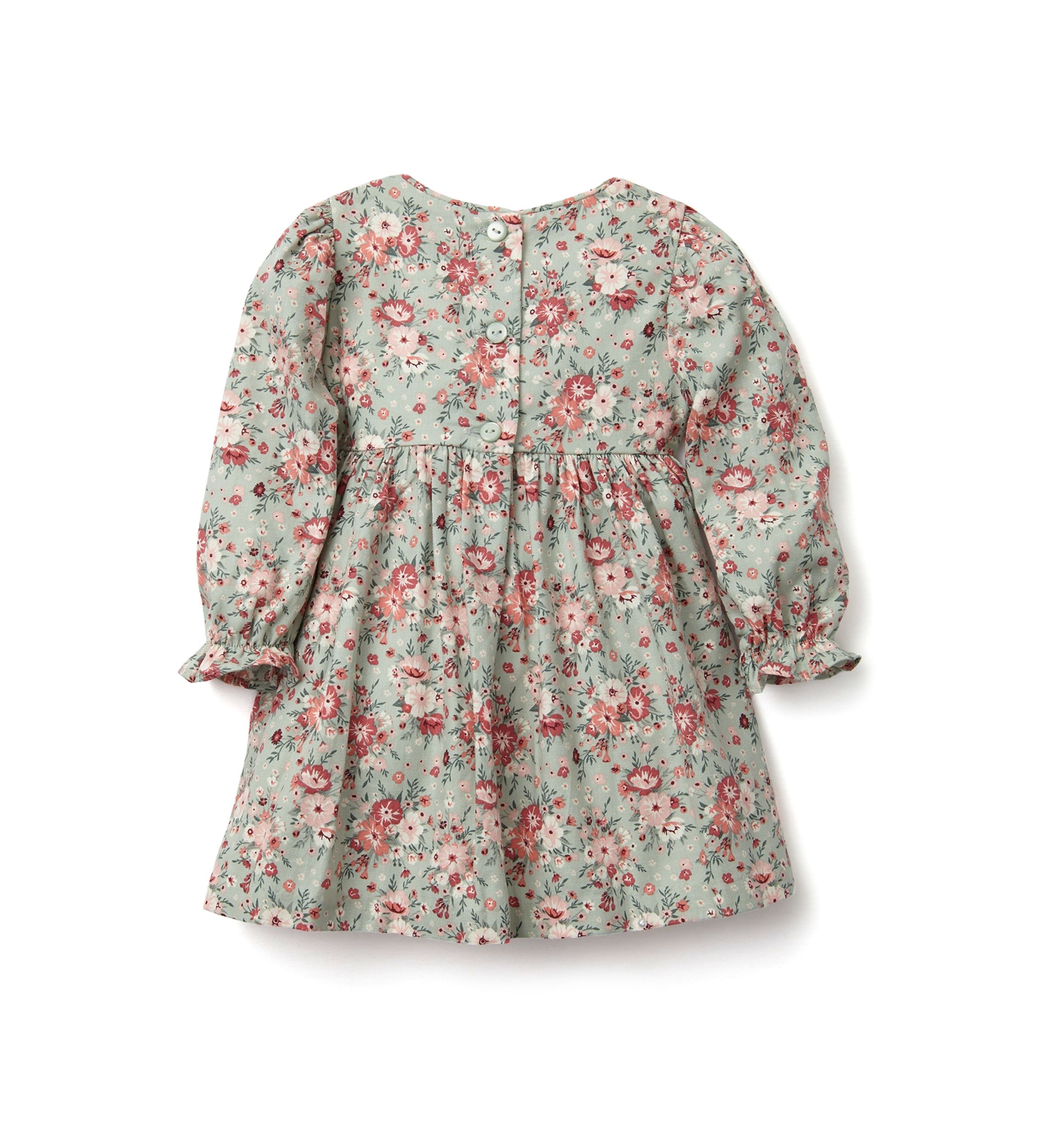 Baby Girls Printed Smocked Dress