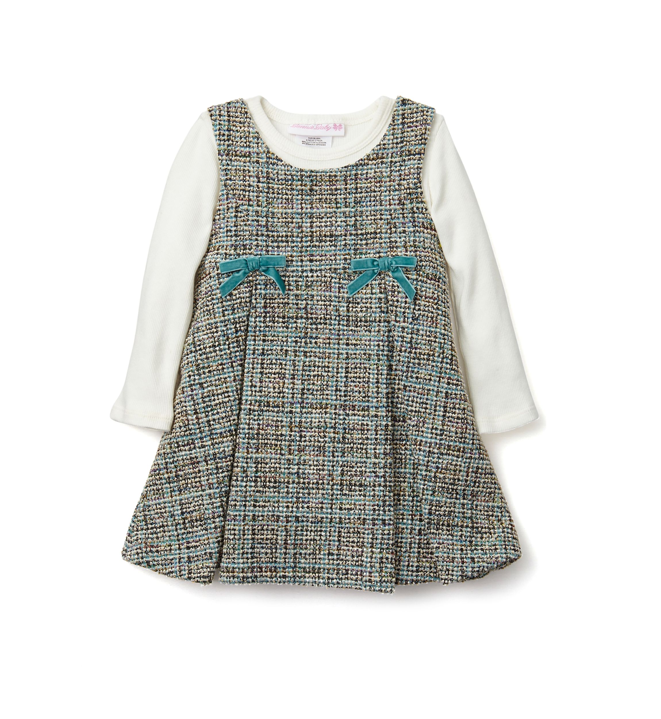 Baby Girls Bouclé Jumper Dress Set