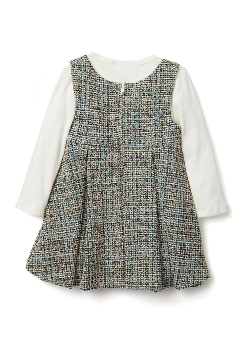 Baby Girls Bouclé Jumper Dress Set