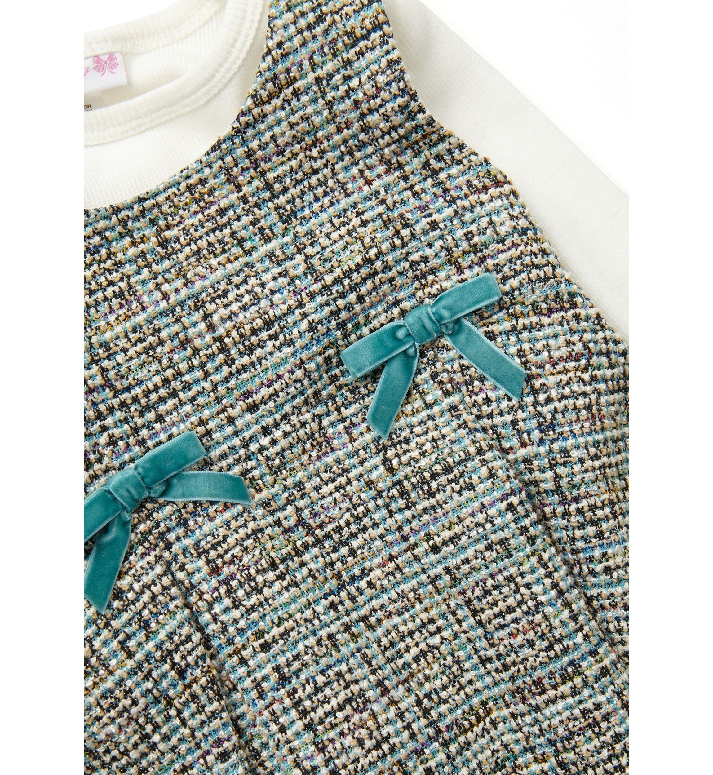 Baby Girls Bouclé Jumper Dress Set
