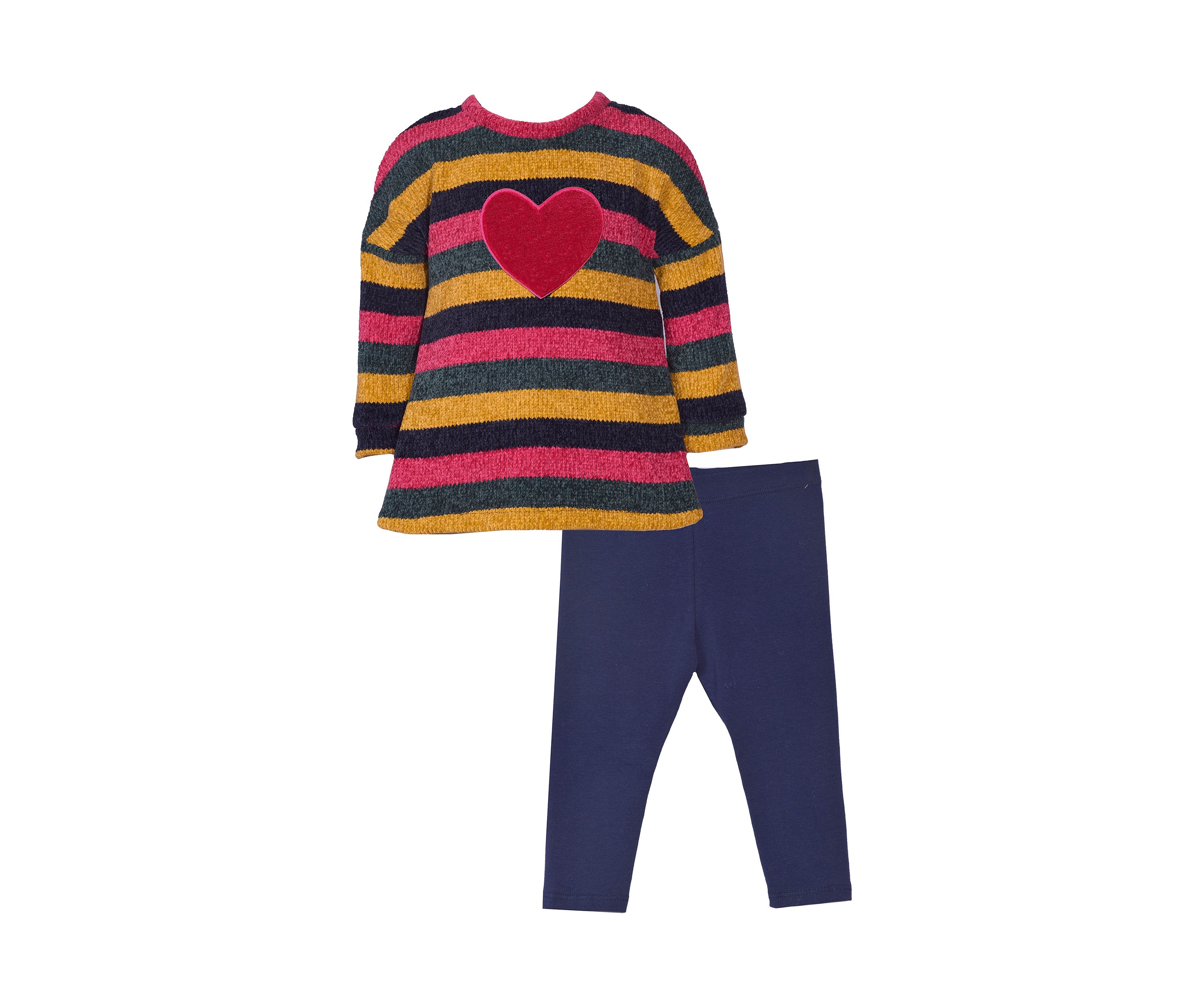 Baby Girls Chenille Top and Leggings Set