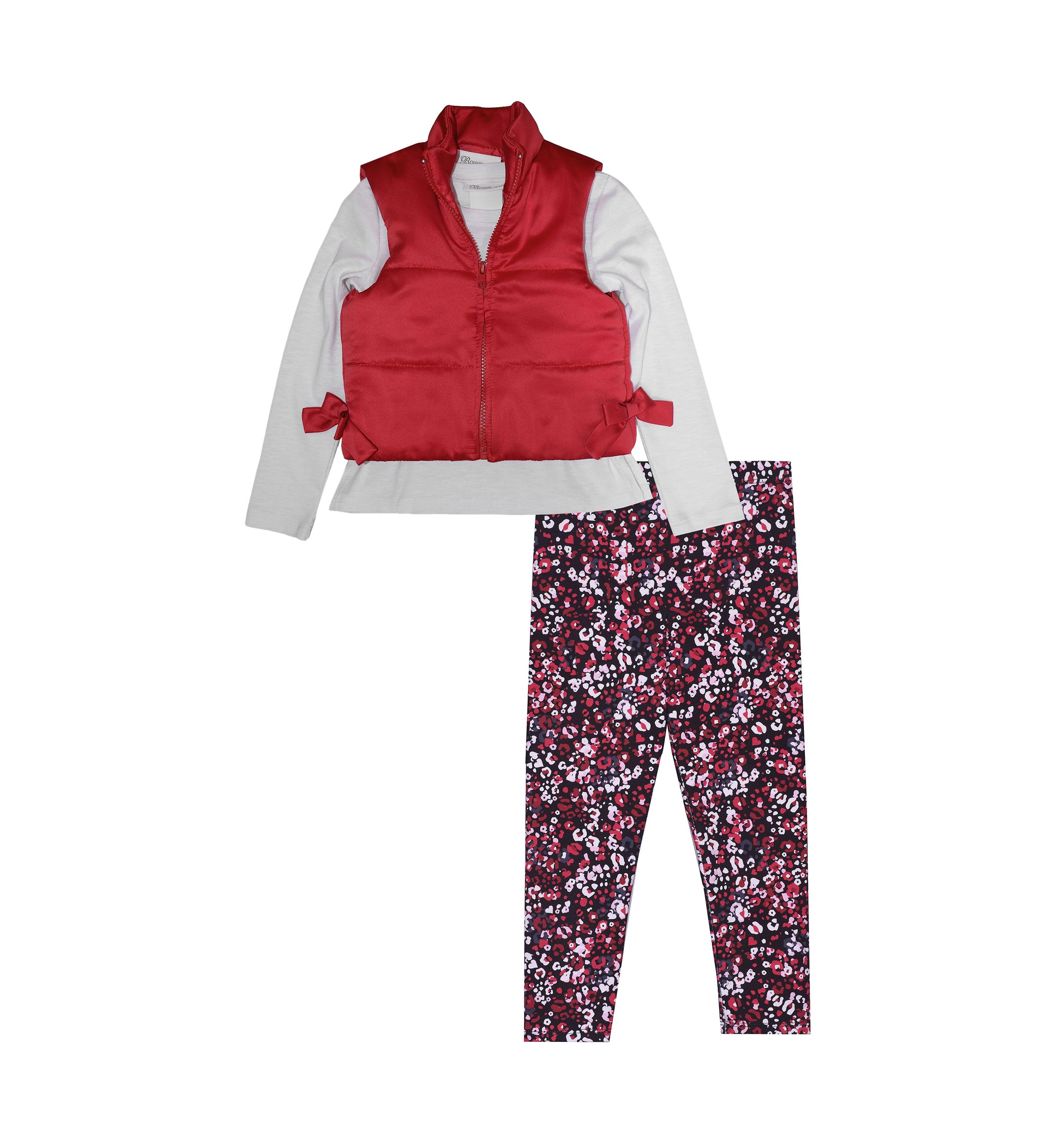 Baby Girls Puffy Vest Set 