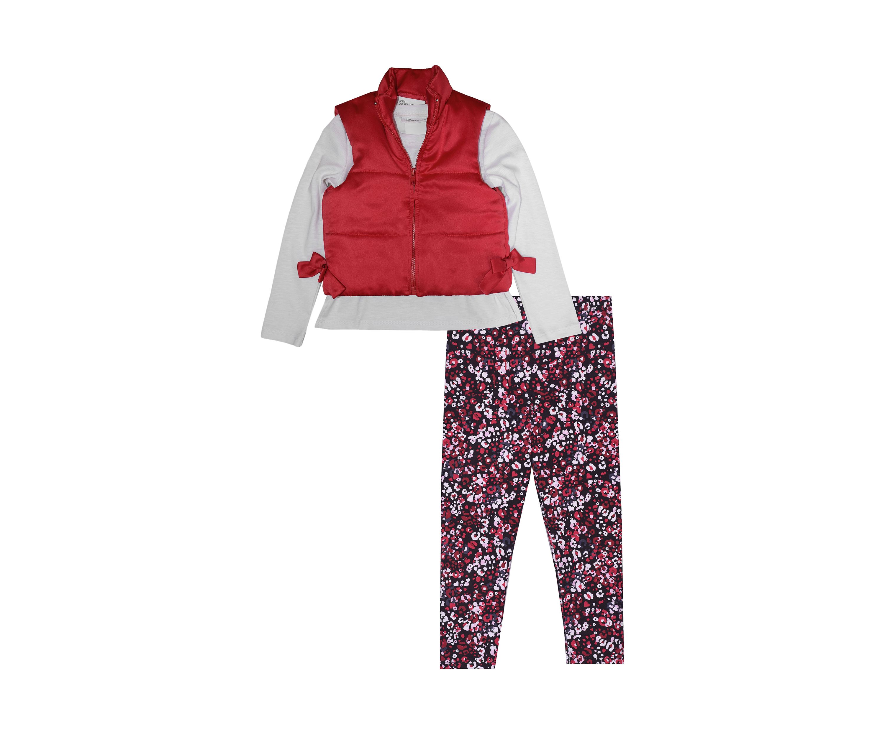 Baby Girls Puffy Vest Set 