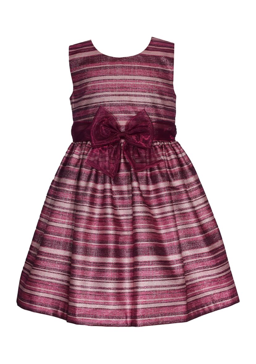 Toddler Girls Stretch Velvet Dress with Cardigan