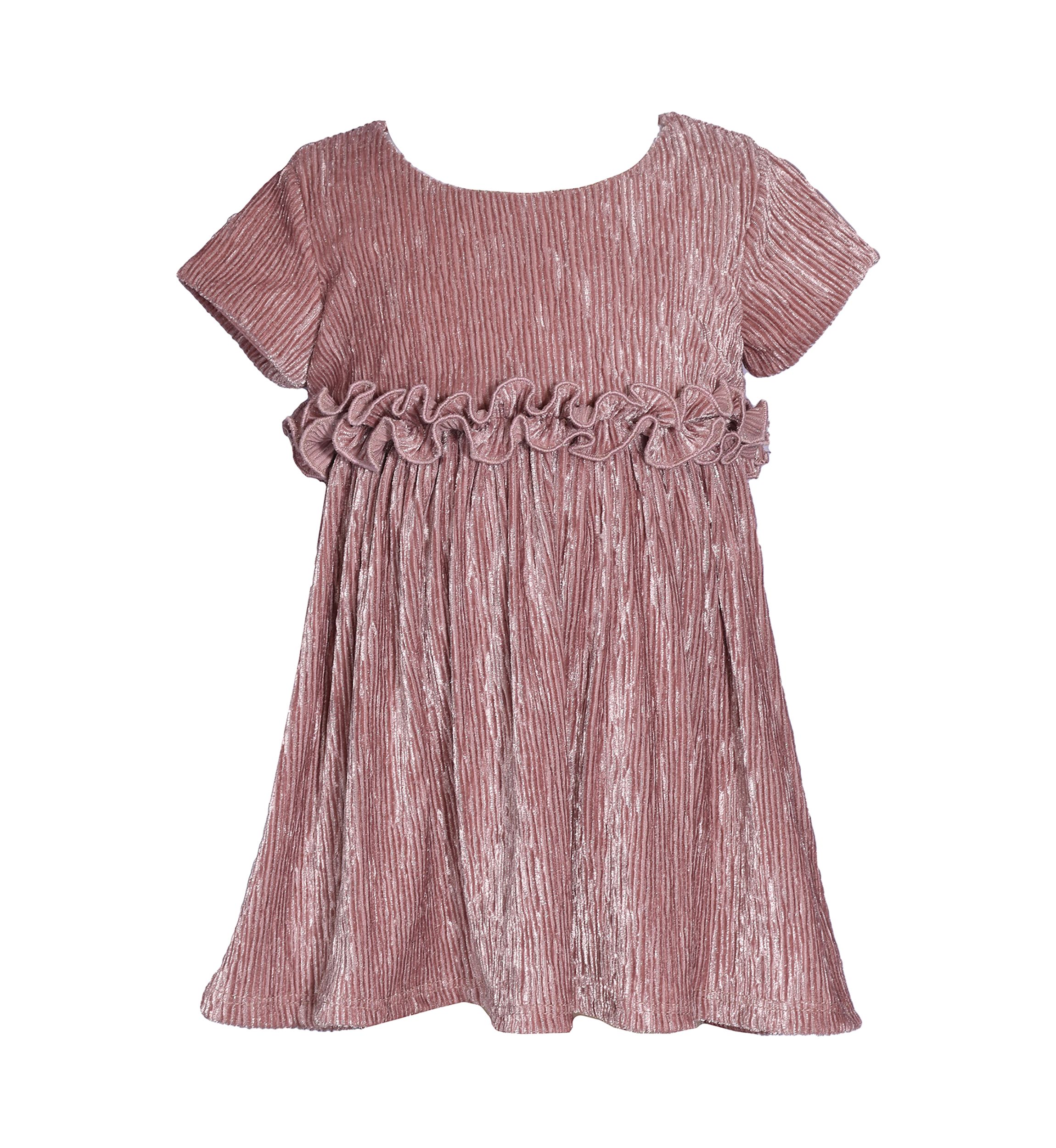 Toddler Girls Ruffle Dress with Coat