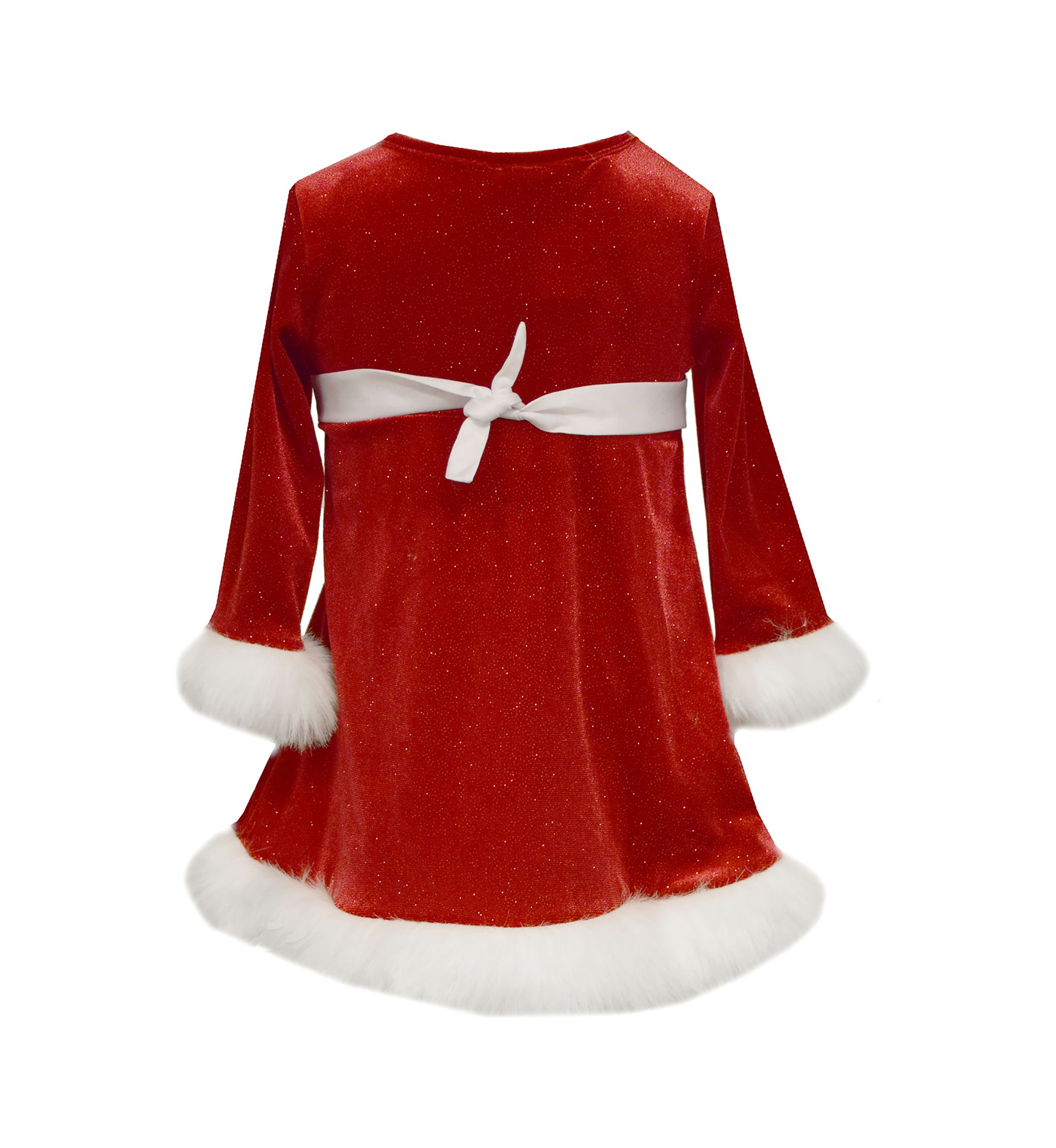 Toddler Girls Stretch Santa Sequin Dress