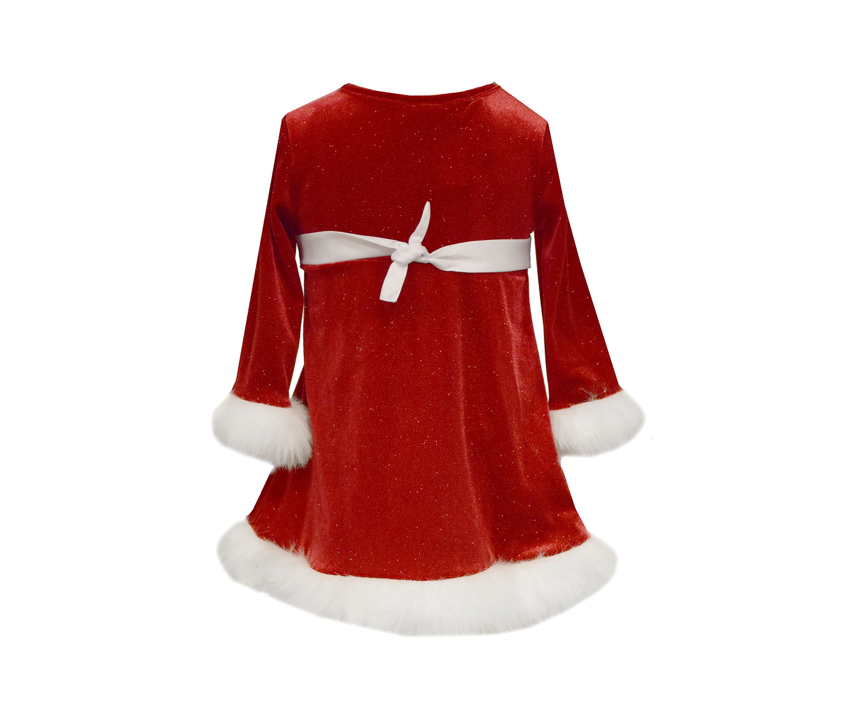 Toddler Girls Stretch Santa Sequin Dress