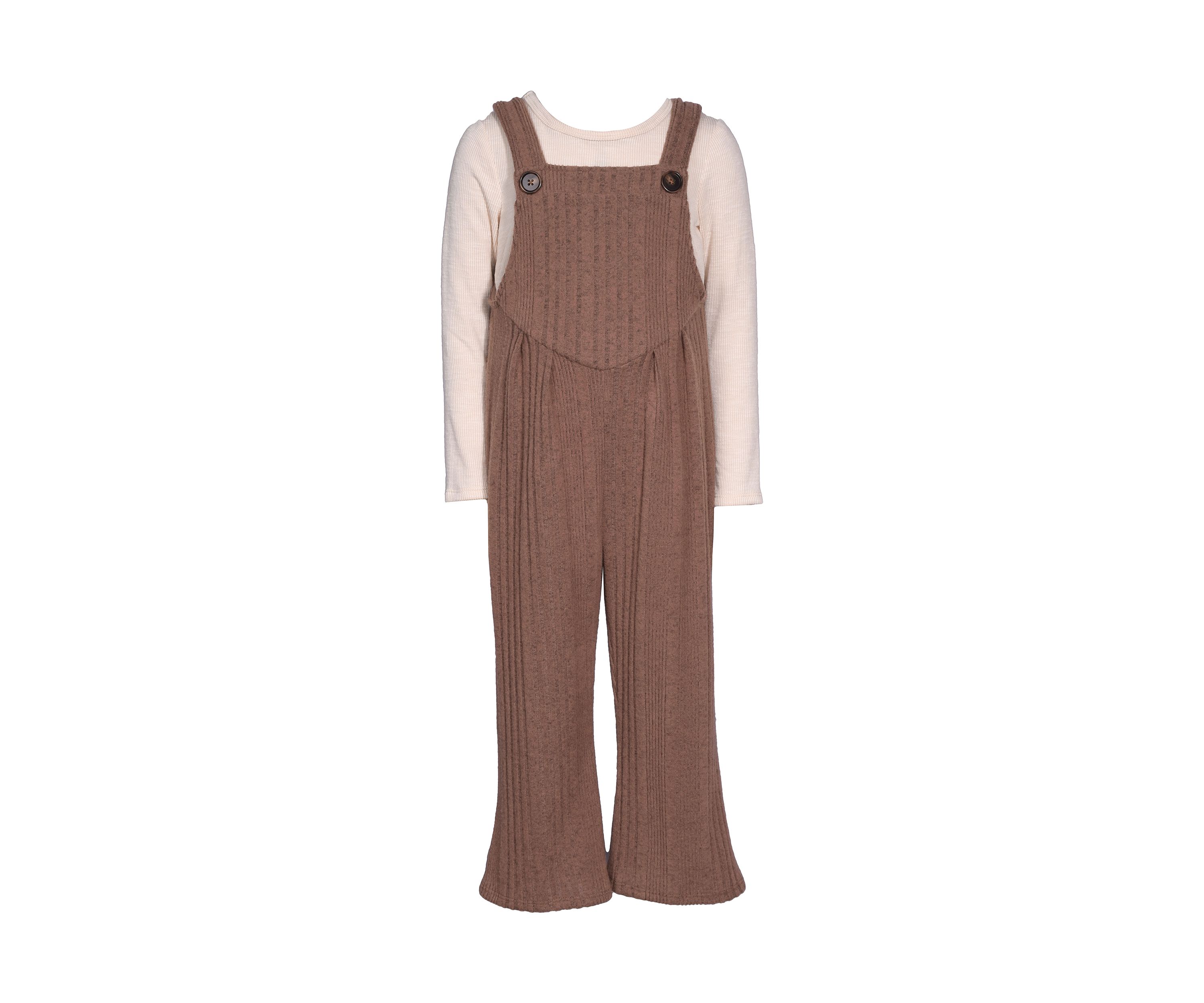 Toddler Girls Long Sleeve T-Shirt and Jumpsuit Set