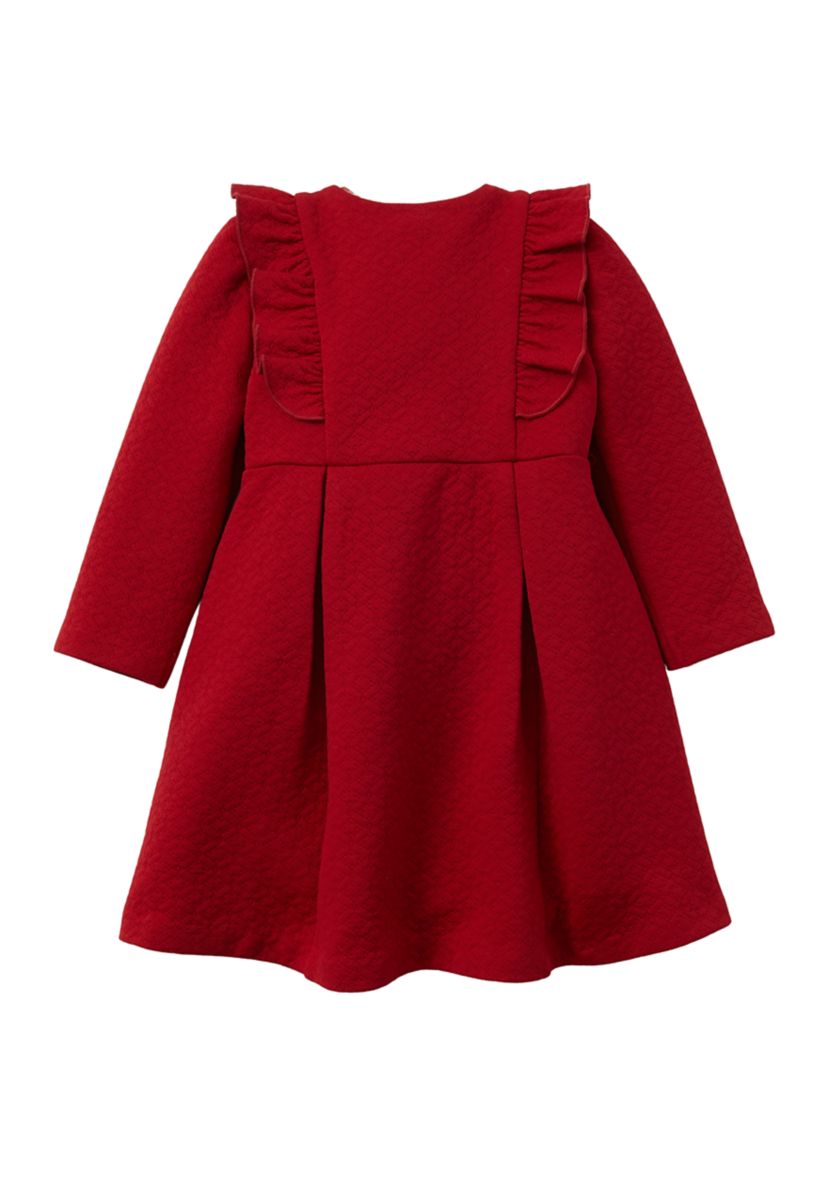 Toddler Girls Plaid Dress with Coat